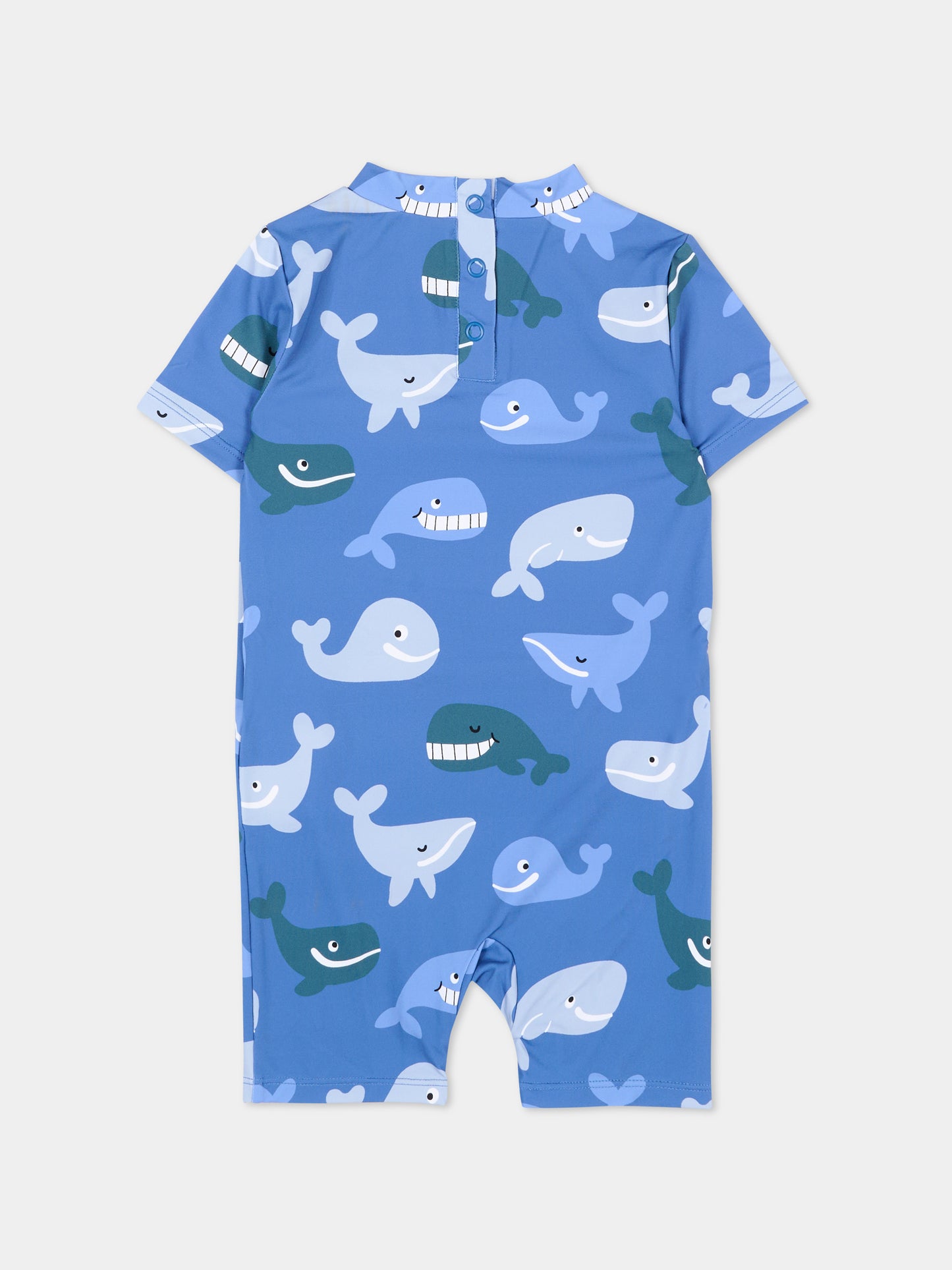 Tutina blu anti UV per neonato con balene,Stella Mccartney Kids,TYC532-Z3582 656MC