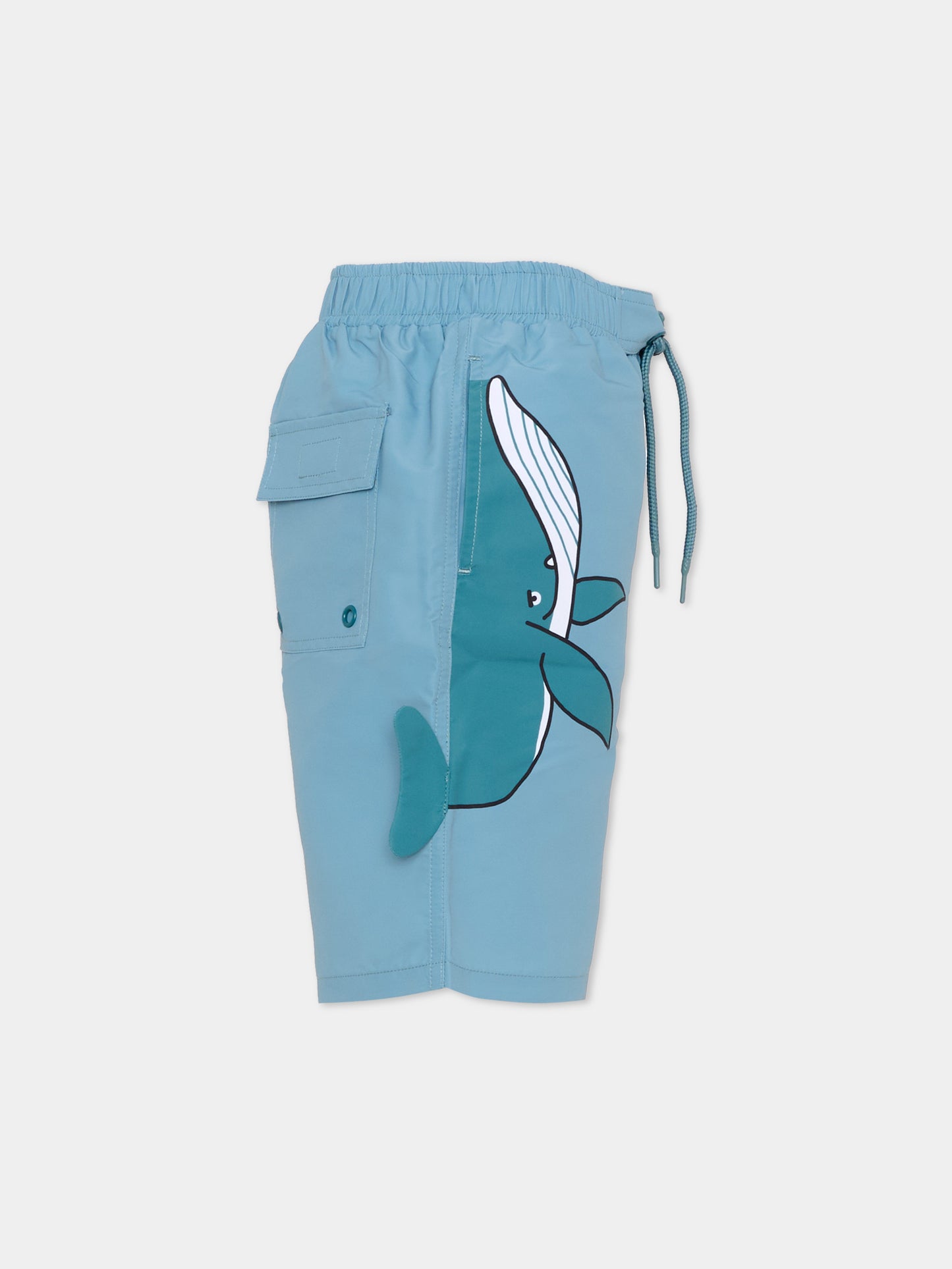 Boxer mare blu per bambino con balena,Stella Mccartney Kids,TYCP69-Z0433 642