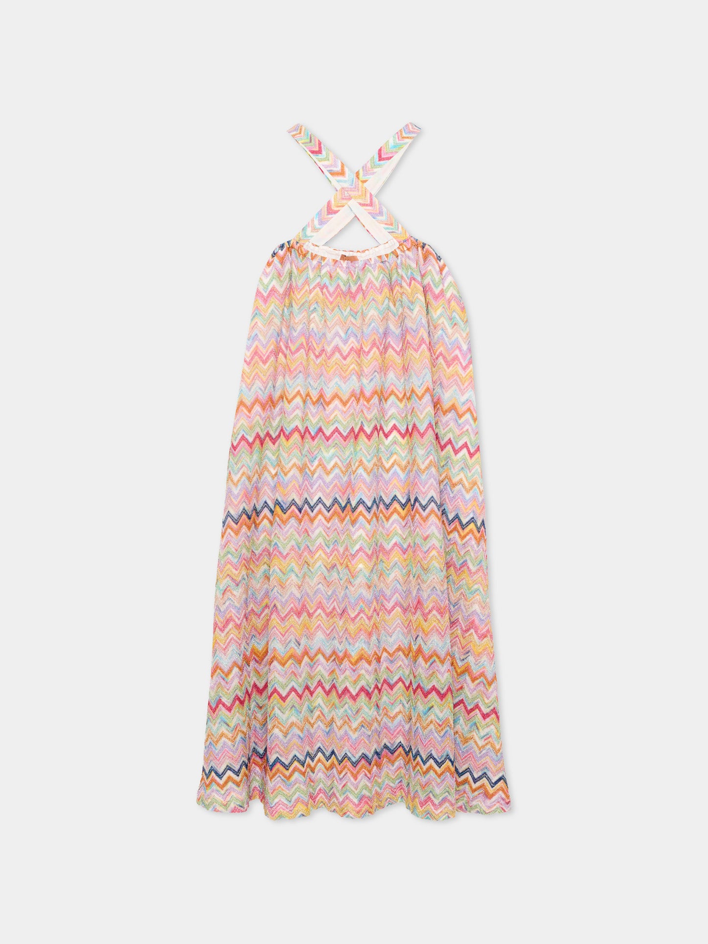 Vestito multicolor per bambina chevron,Missoni,MY1B02-Q0107 999