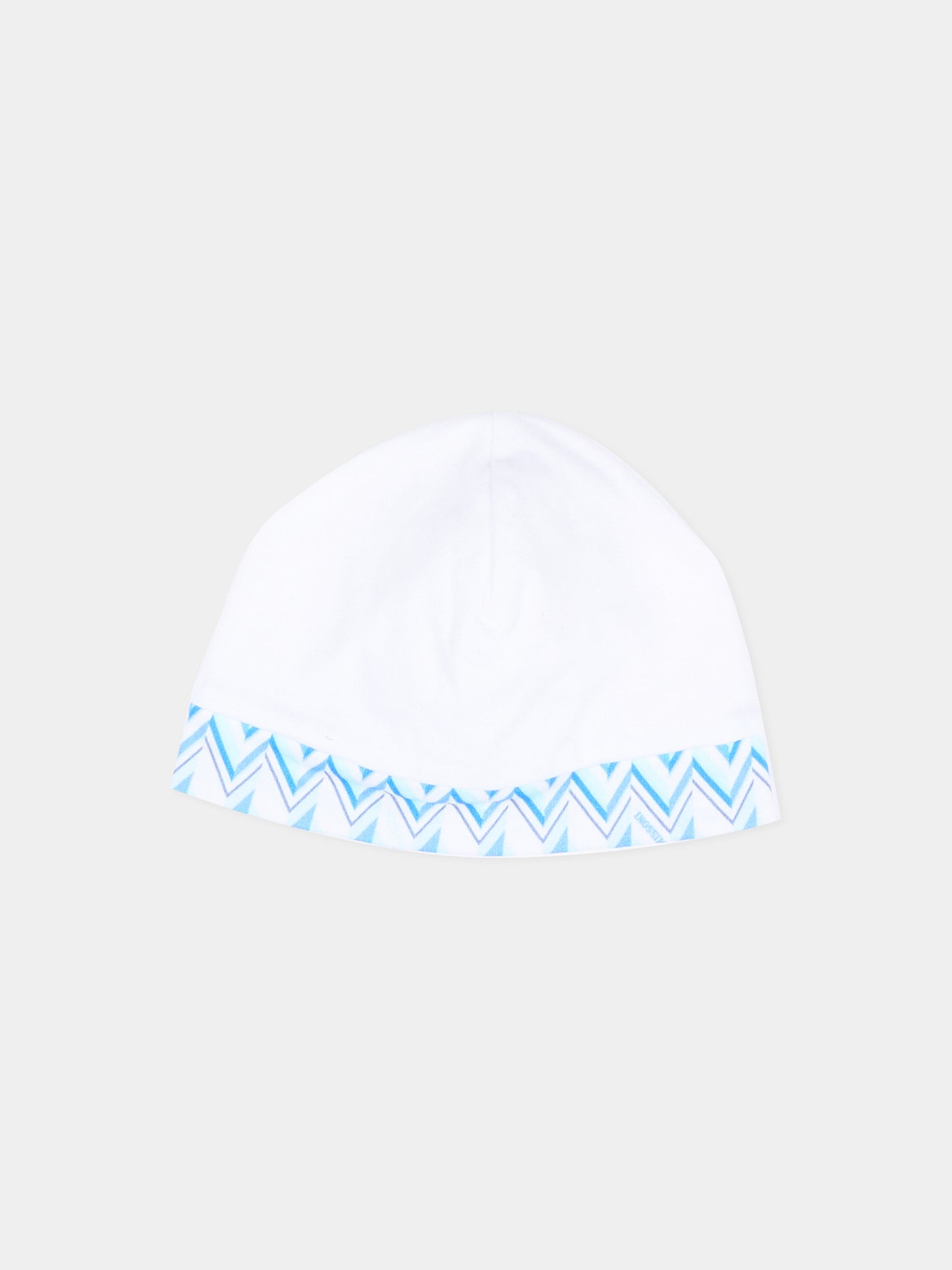 Set tutina bianco per neonato con motivo chevron,Missoni,MYB520-Z3672 100AZ