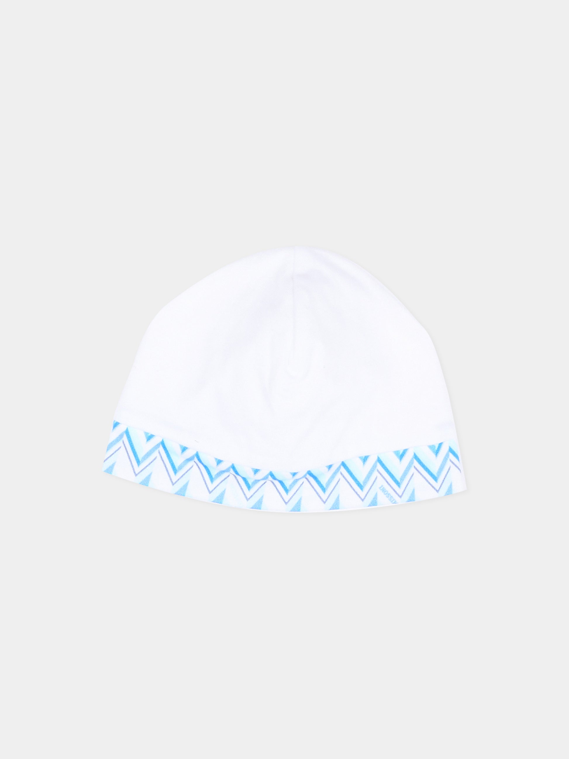 Set tutina bianco per neonato con motivo chevron,Missoni,MYB520-Z3672 100AZ