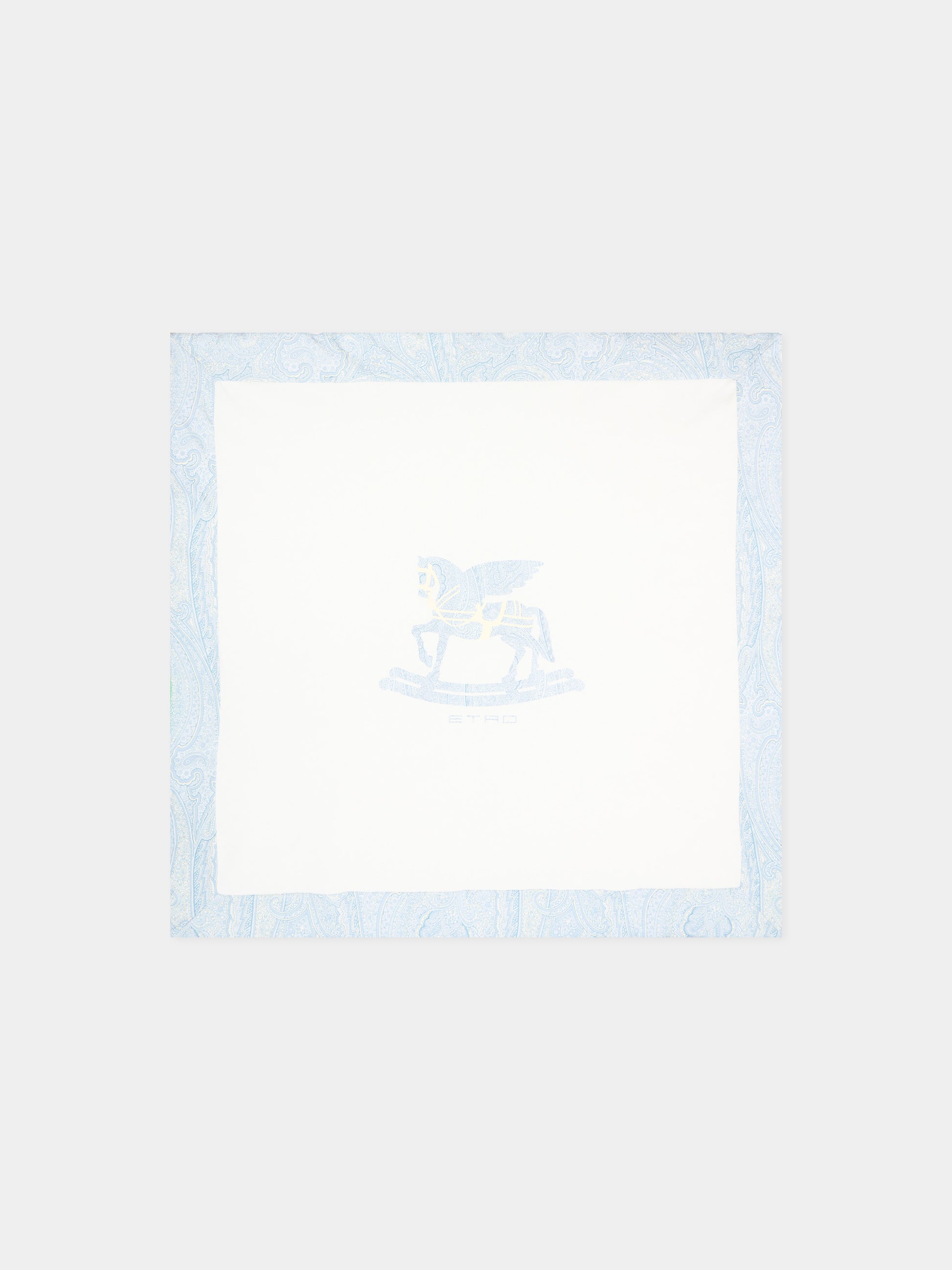 Coperta avorio per neonato con logo,Etro,GY0520-Z3672 102CE