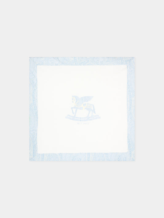 Coperta avorio per neonato con logo,Etro,GY0520-Z3672 102CE