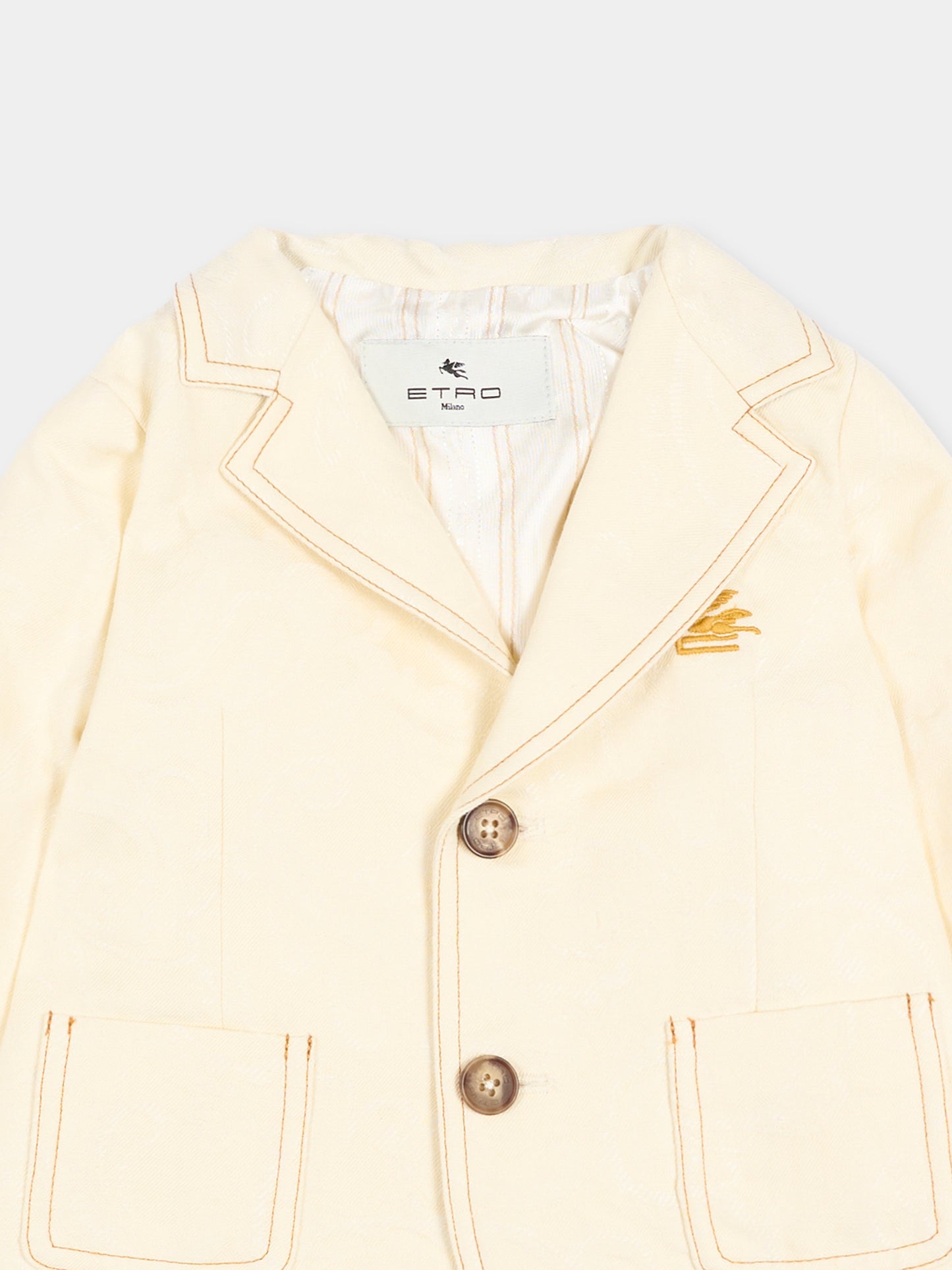 Giacca avorio per neonato paisley jacquard,Etro,GY2504-I0308 105
