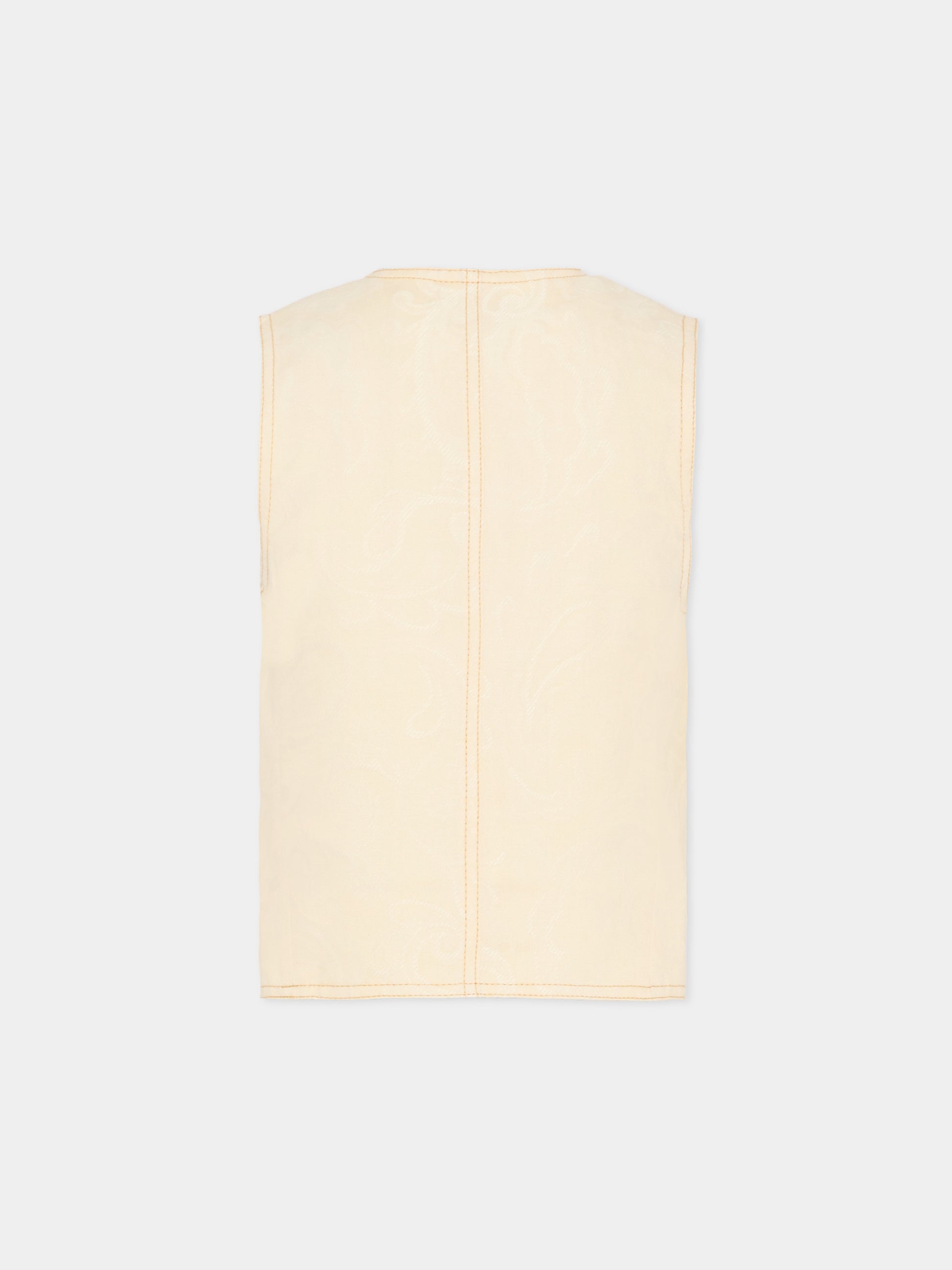 Panciotto avorio per bambino con Pegaso,Etro,GY2A02-I0308 105