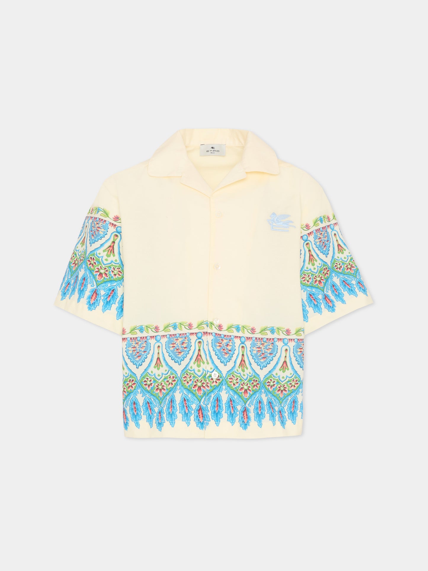Camicia gialla per bambino con stampa floreale,Etro,GY5P71-P0601 106MC