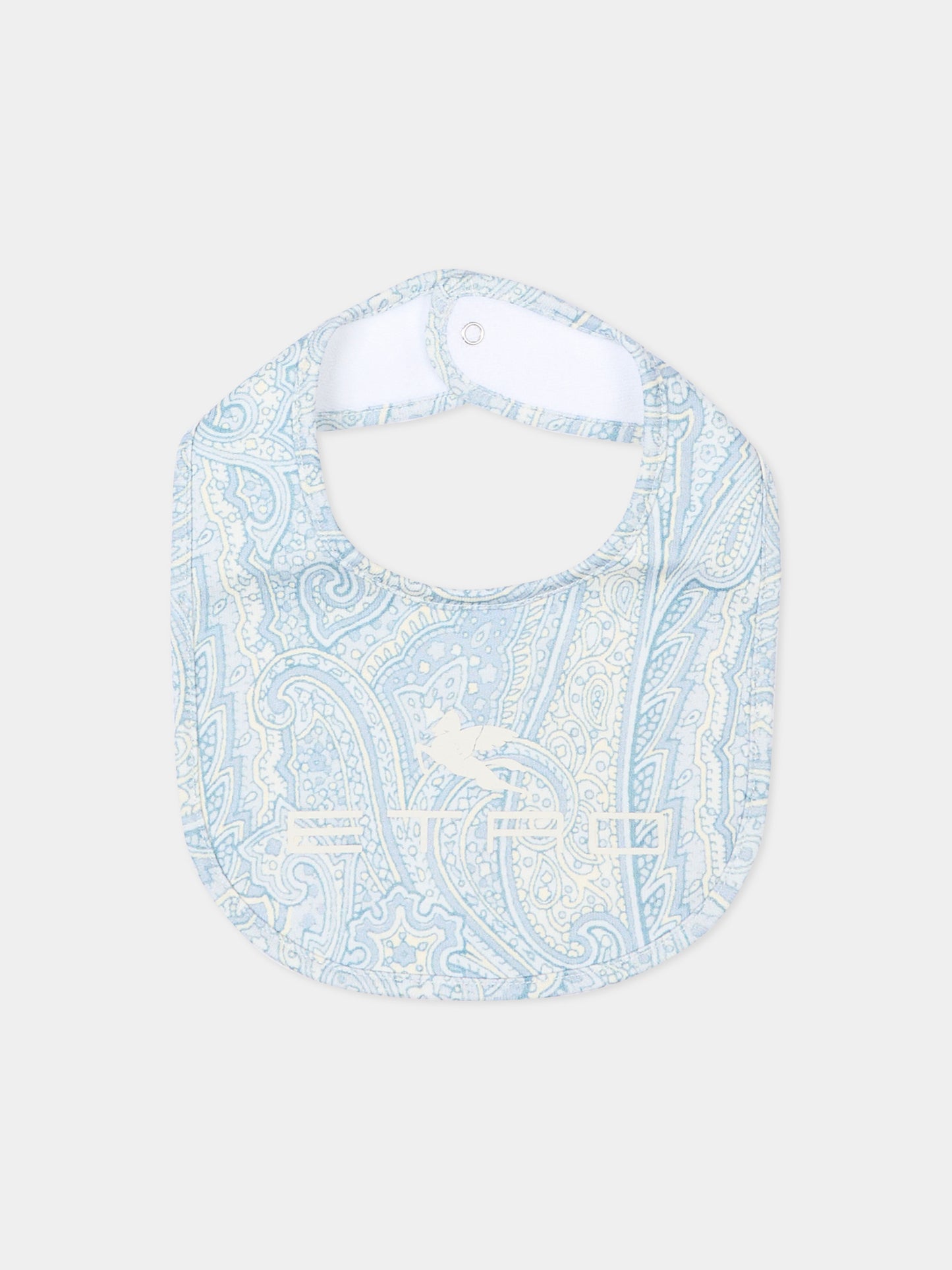 Set tutina celeste per neonato con stampa paisley,Etro,GYB530-Z3771 602