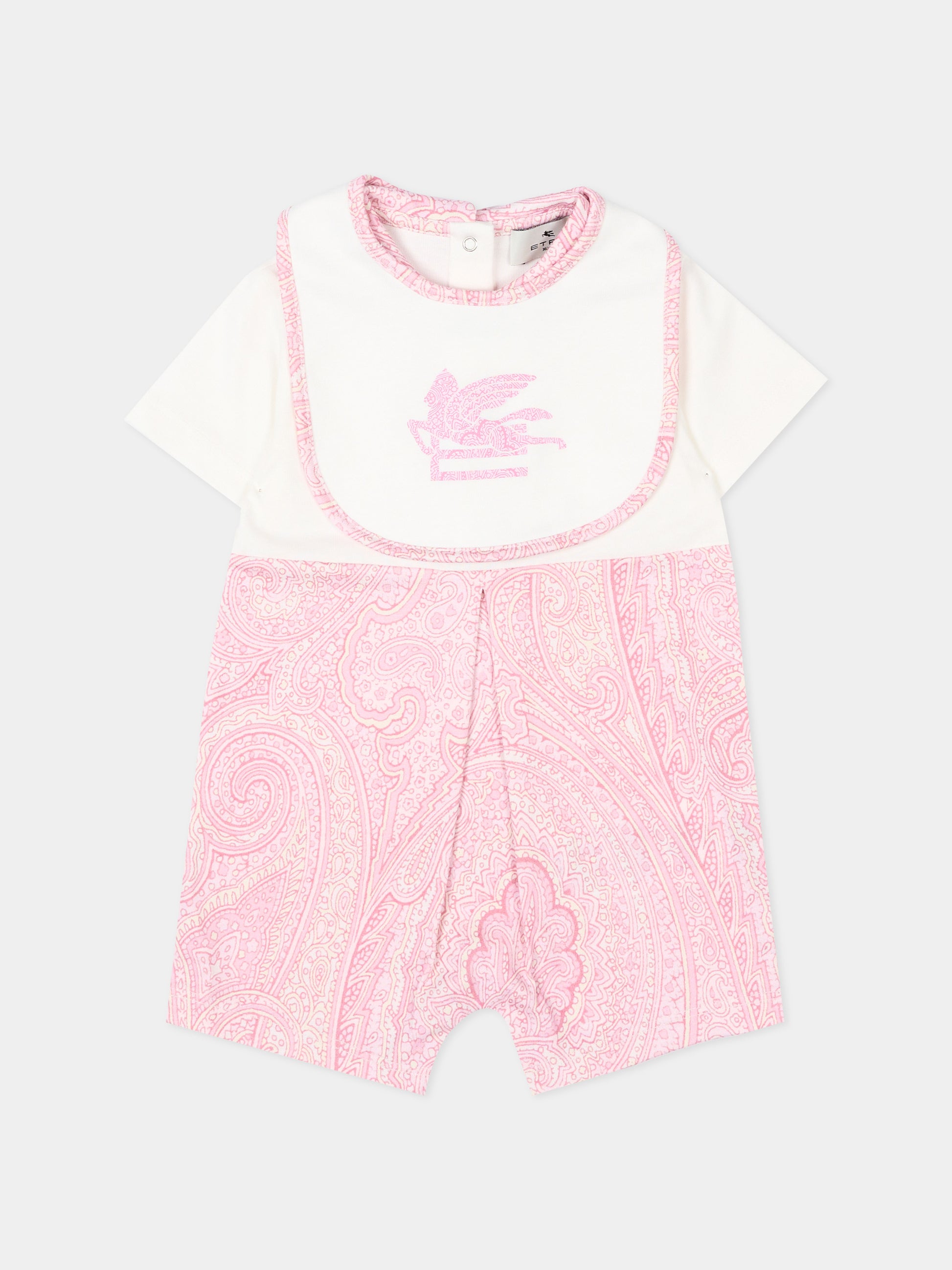 Set tutina rosa per neonata con Pegaso,Etro,GYB550-Z3771 502