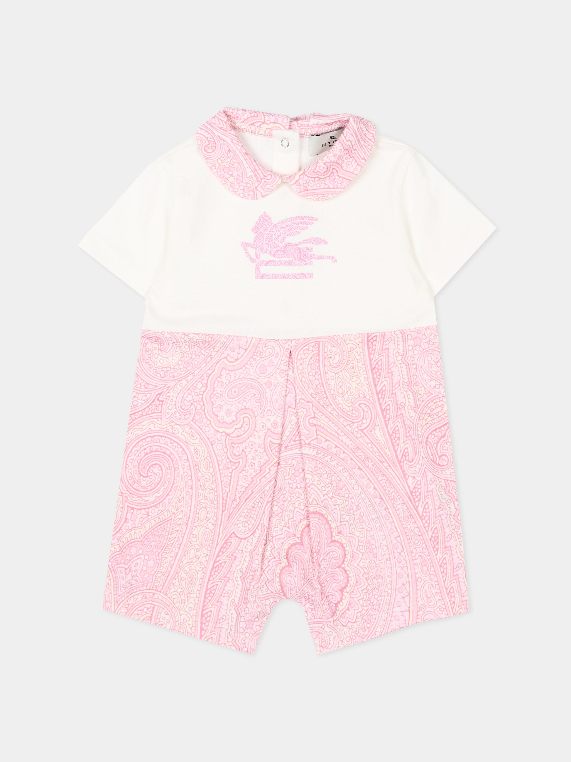 Set tutina rosa per neonata con Pegaso,Etro,GYB550-Z3771 502