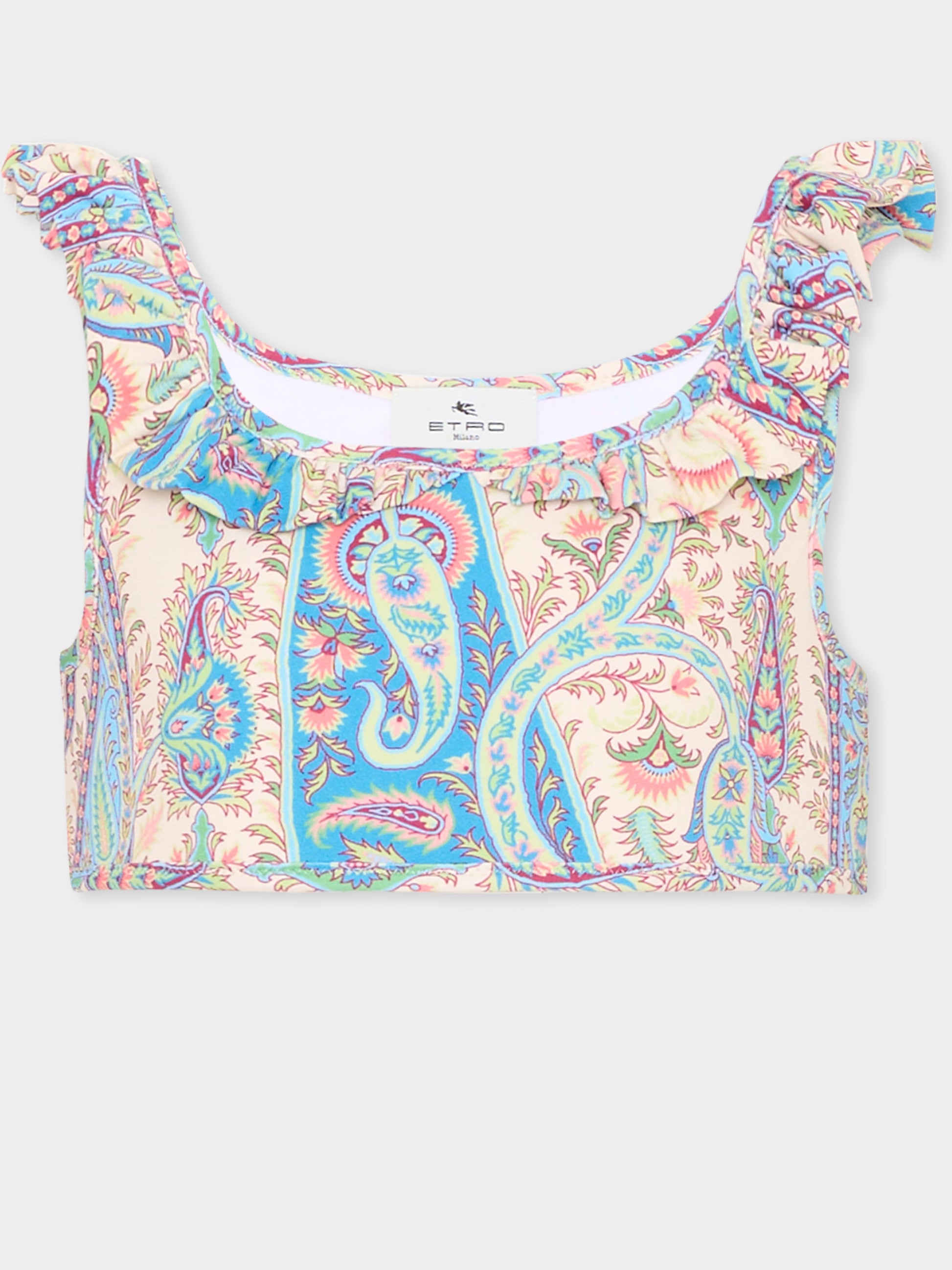 Slip e bikini multicolor per bambina con stampa paisley,Etro,GYCA39-J0556 107MC