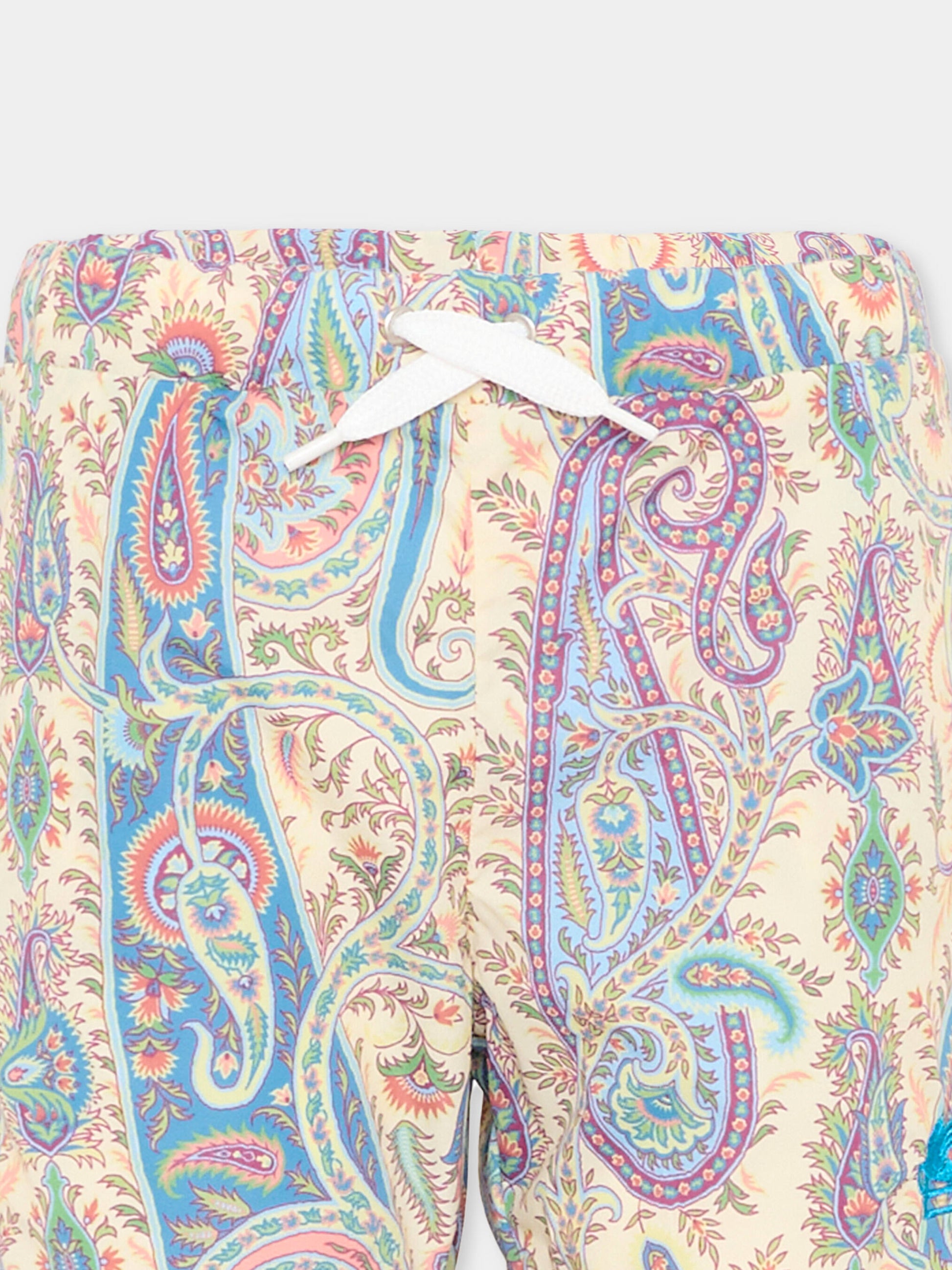 Boxer mare multicolor per bambino con stampa paisley,Etro,GYCP19-N0433 107MC
