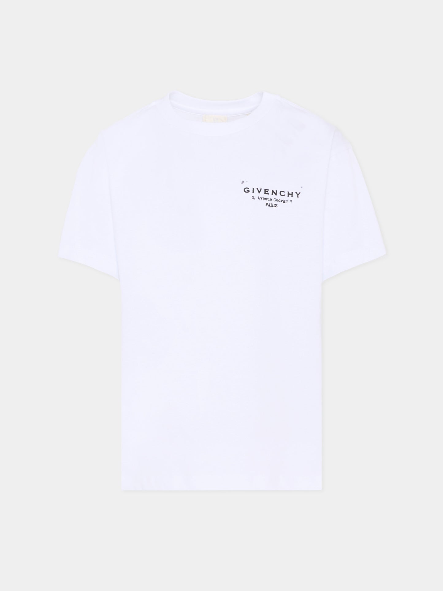 T-shirt bianca per bambini con logo,Givenchy Kids,H31075 10P