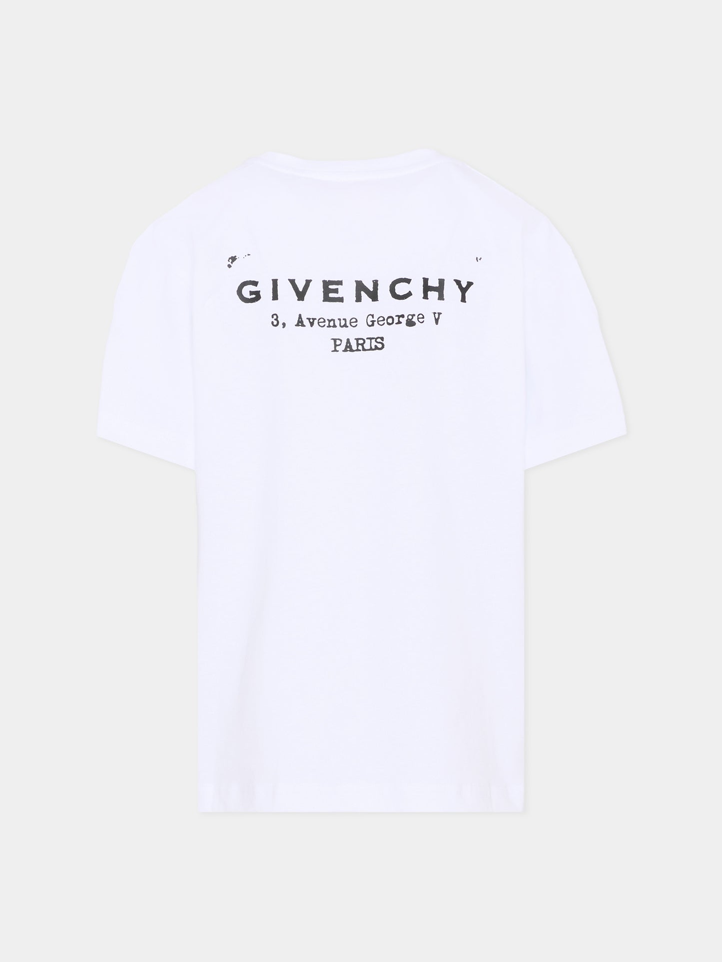 T-shirt bianca per bambini con logo,Givenchy Kids,H31075 10P