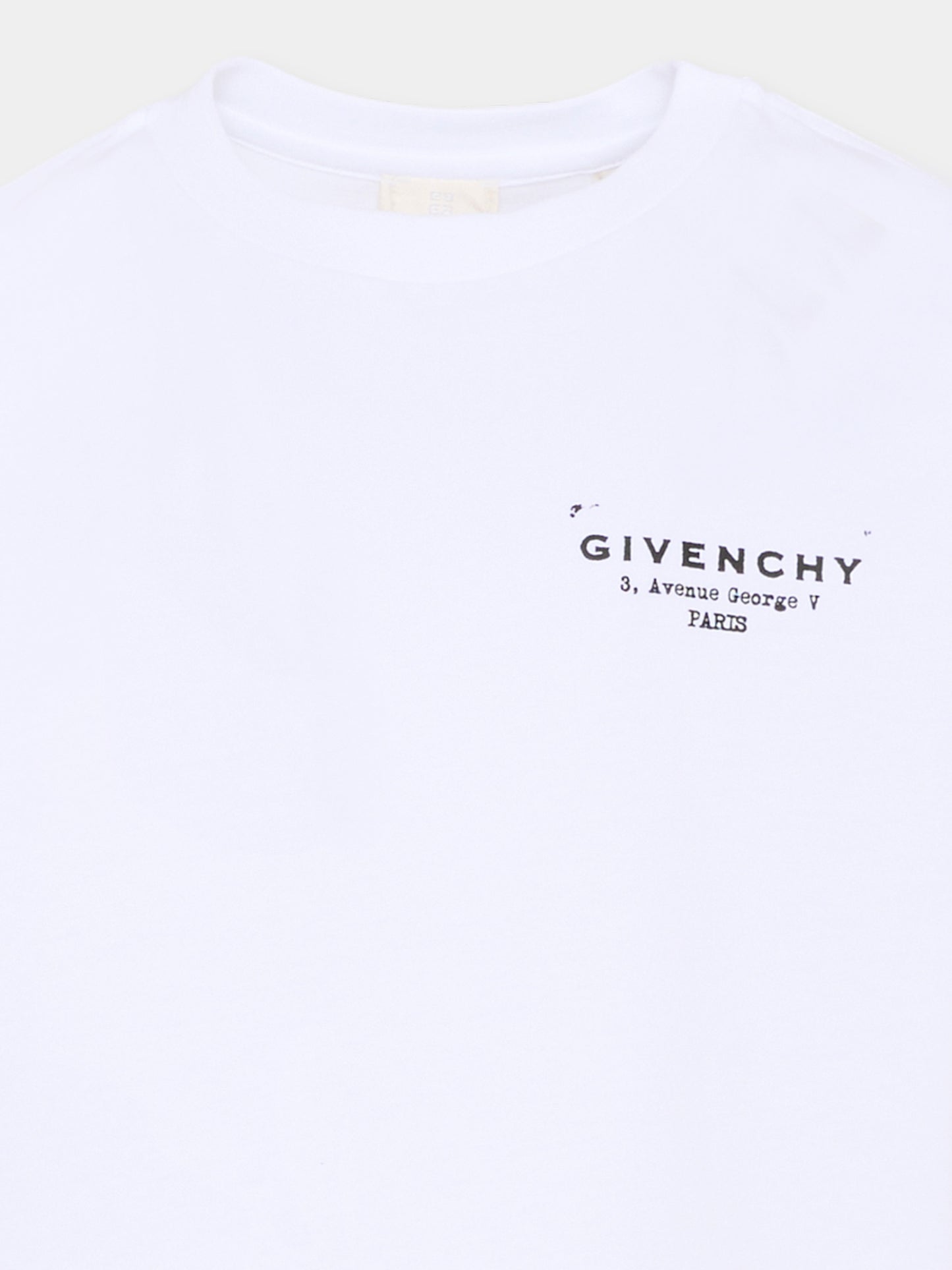 T-shirt bianca per bambini con logo,Givenchy Kids,H31075 10P