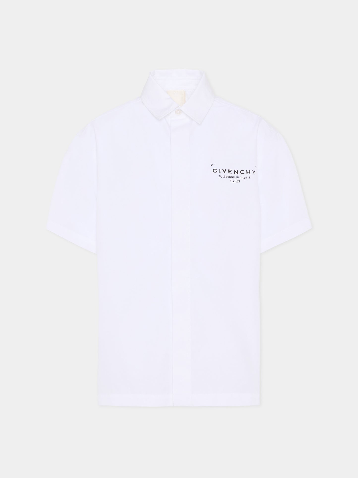 Camicia bianca per bambino con logo,Givenchy Kids,H31079 10P