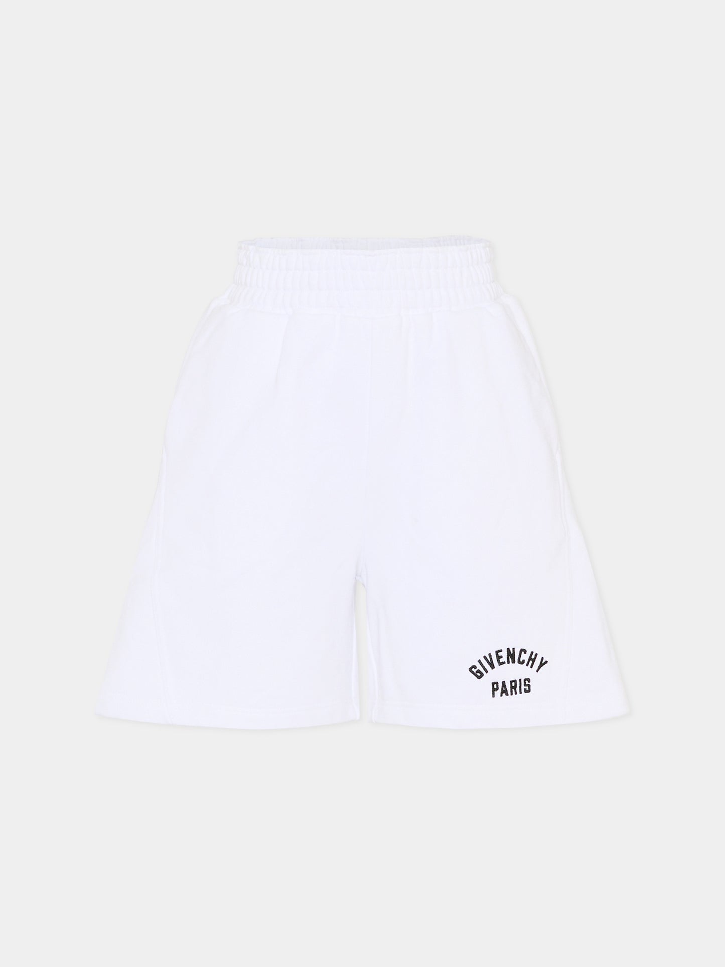 Shorts bianchi per bambino con logo ricamato,Givenchy Kids,H31100 10P
