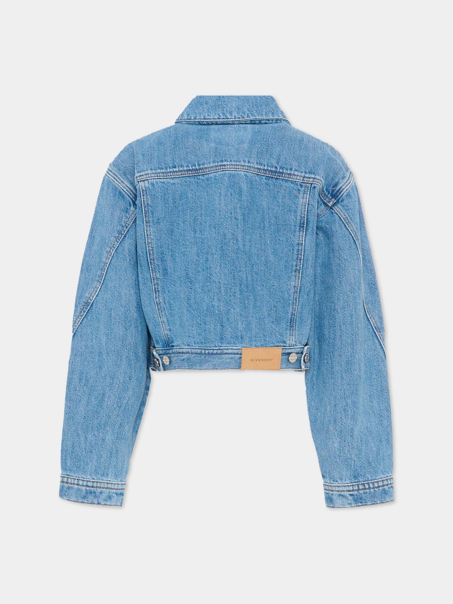 Giubbotto di jeans denim per bambina,Givenchy Kids,H31140 Z10