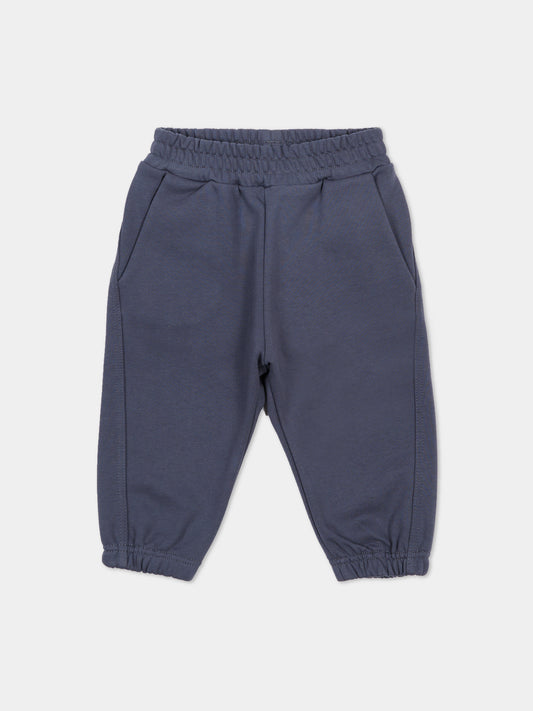 Pantaloni grigi per neonato con logo,Givenchy Kids,H31192 061