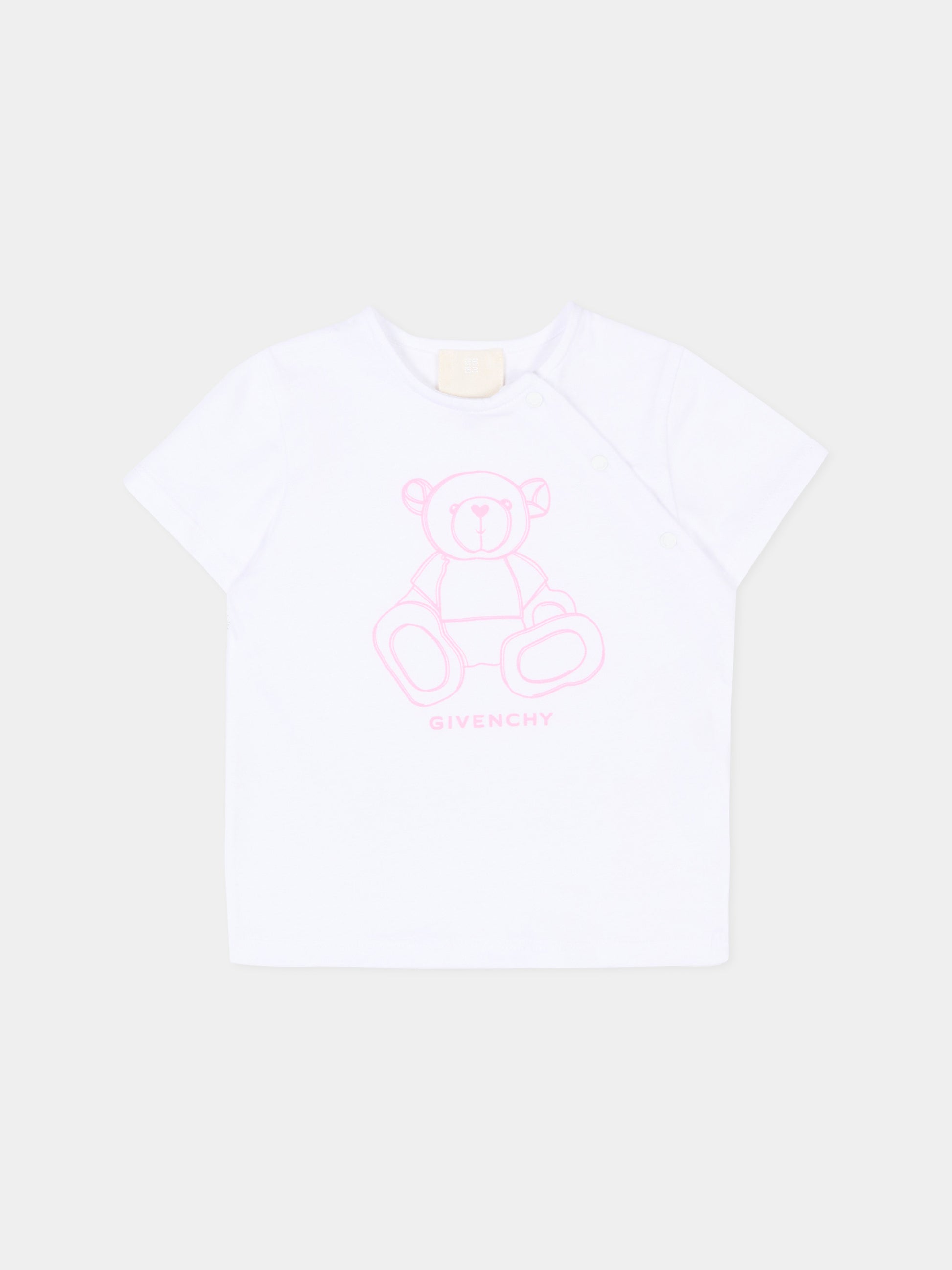 Completo sportivo rosa per neonata con logo,Givenchy Kids,H31270 44Z