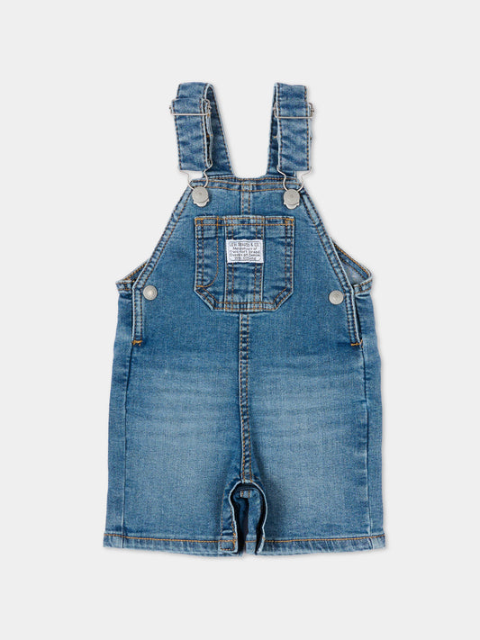 Salopette denim per neonati,Levi's Kids,6EE584 MH3