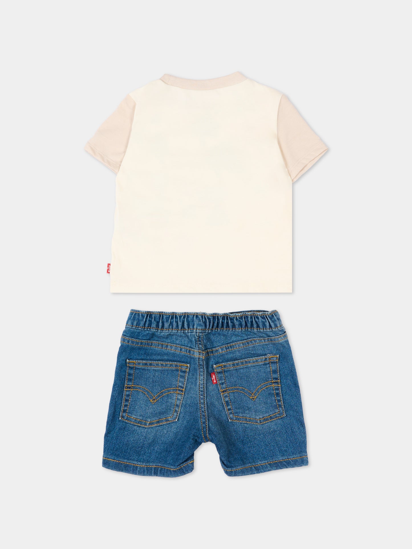 Completo sportivo multicolor per neonati con orsetto,Levi's Kids,6EP708 W0E