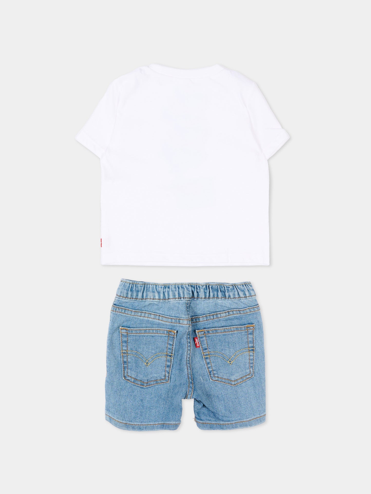 Completo multicolor per neonato con orsetto,Levi's Kids,6EP629 W1T