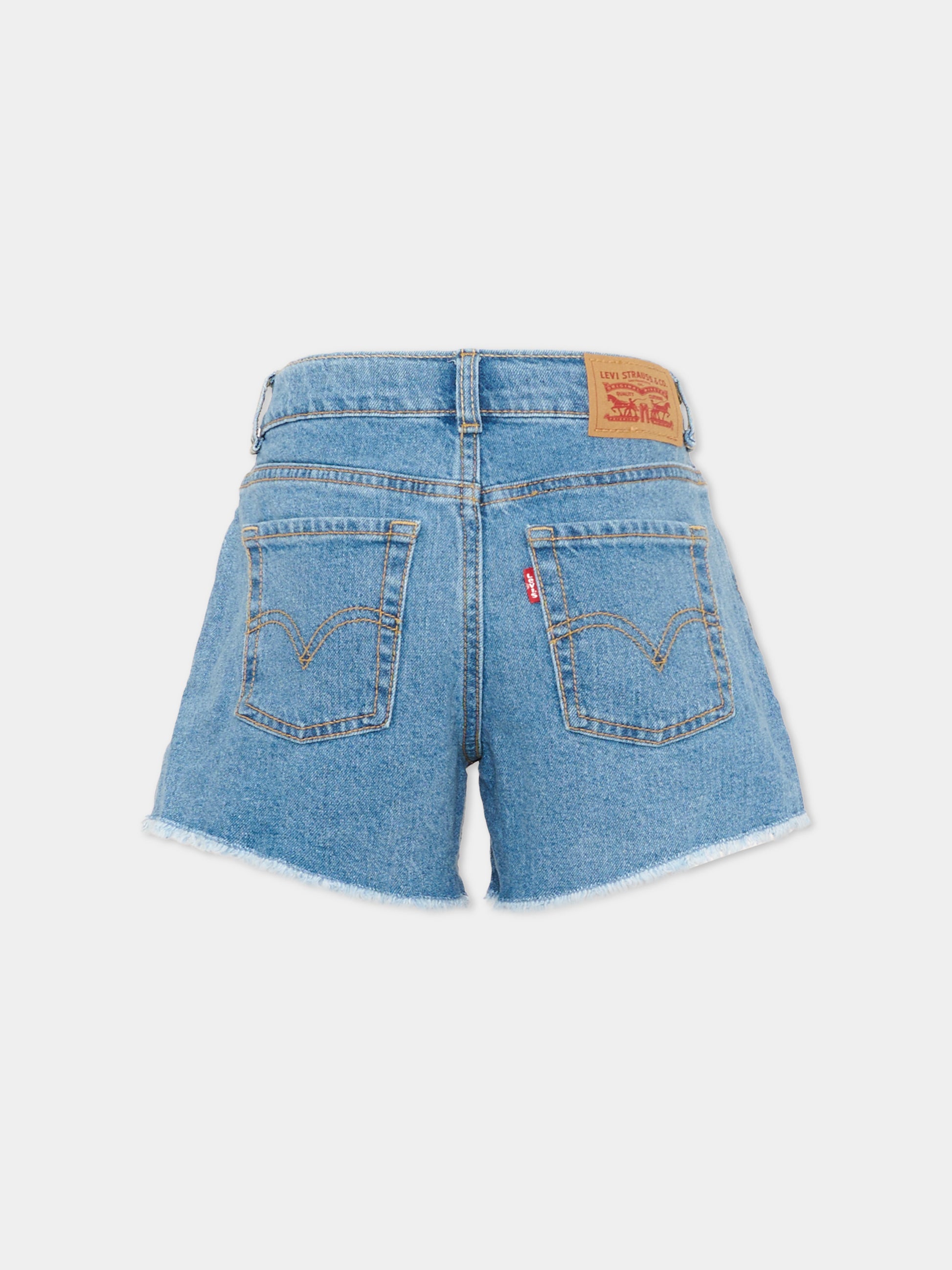 Shorts denim per bambina,Levi's Kids,4EM220 MDU
