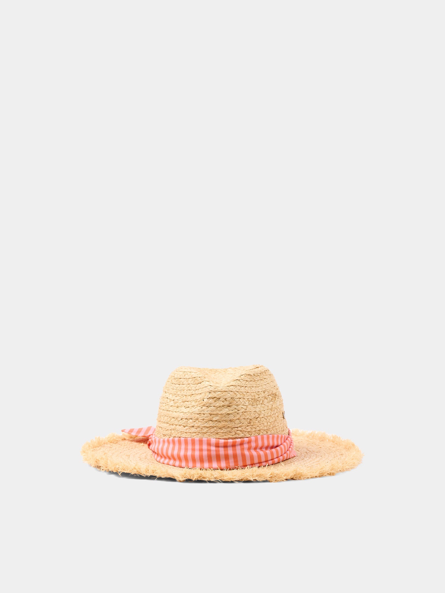Cappello di paglia beige per bambina,Zadig & Voltaire Kids,X60613 182