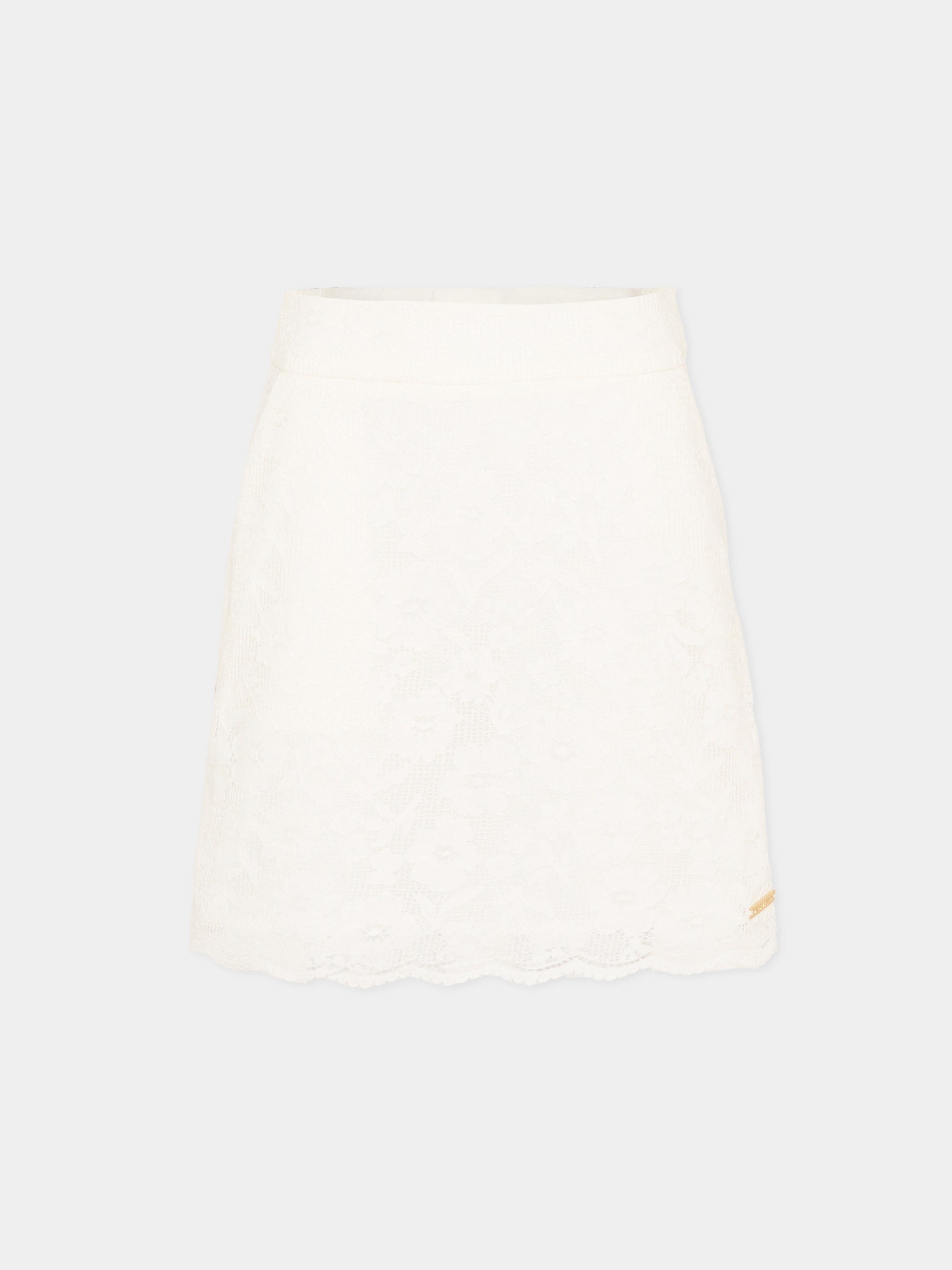 Gonna bianca in pizzo per bambina,Michael Kors,R30563 117