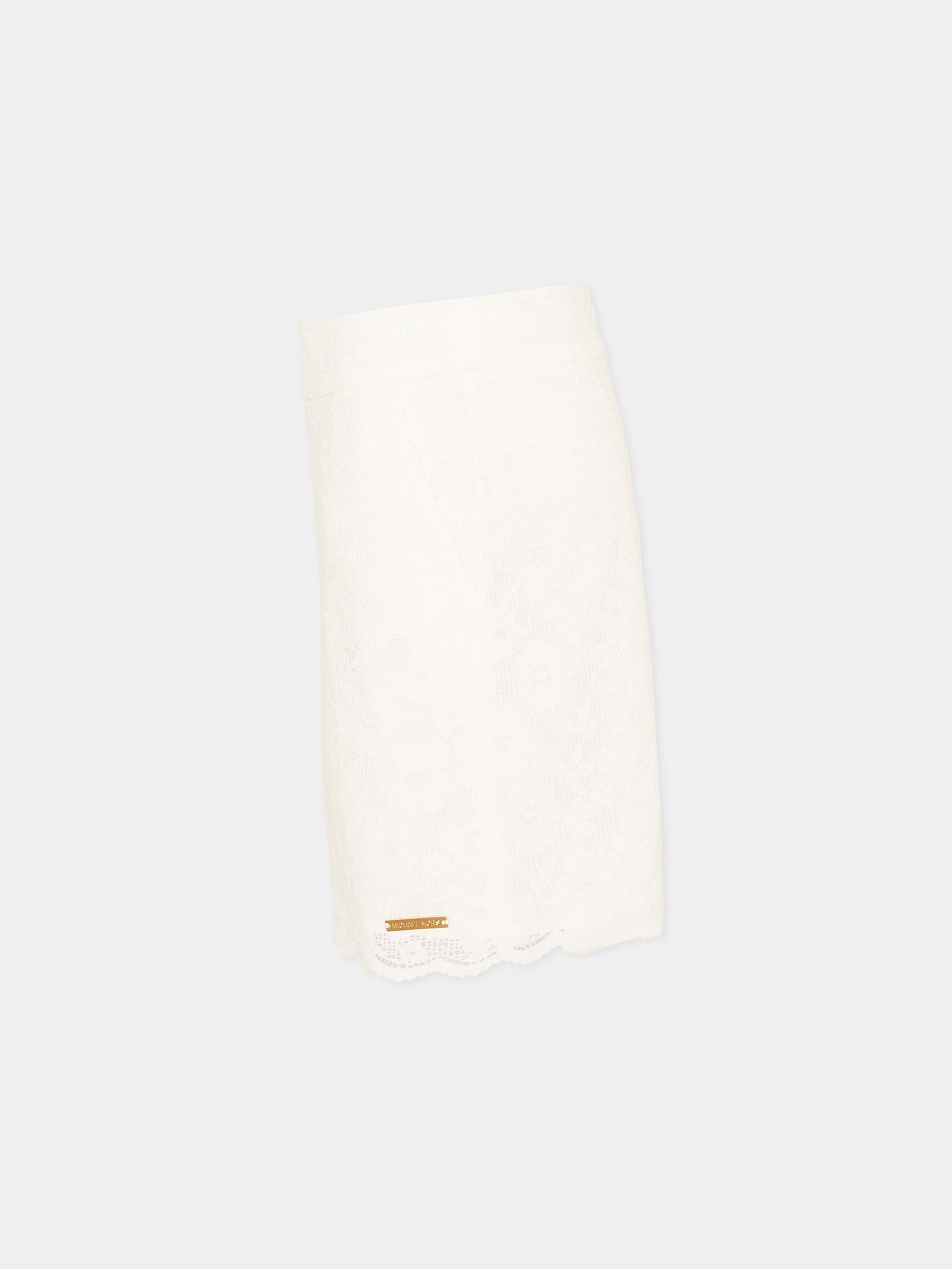 Gonna bianca in pizzo per bambina,Michael Kors,R30563 117