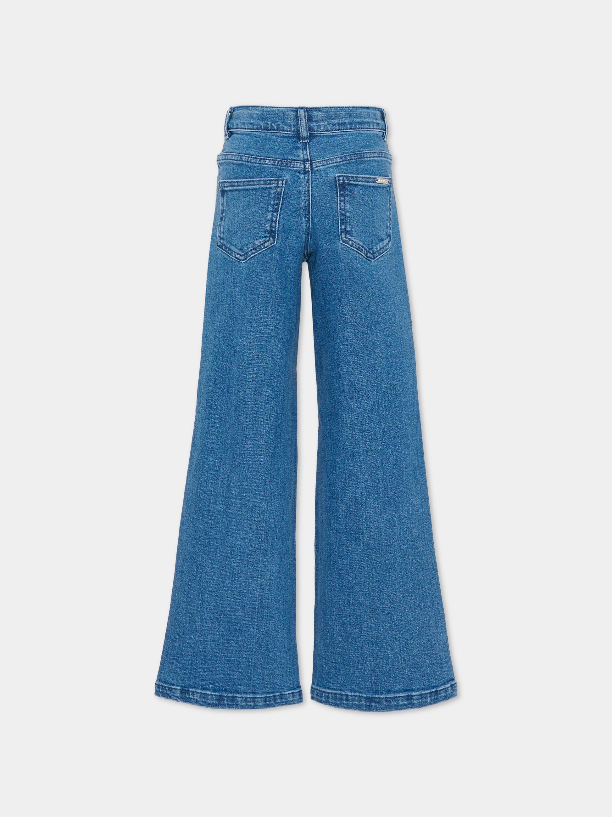 Jeans denim per bambina con borchie,Michael Kors,R30578 Z10