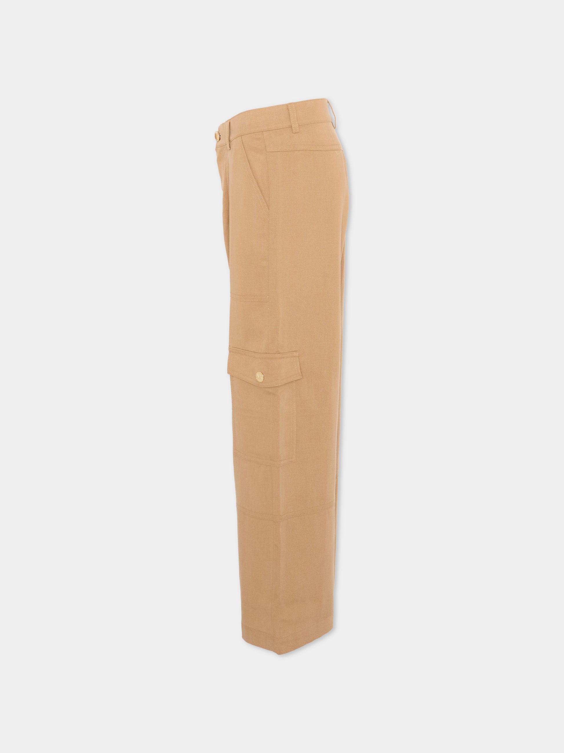 Pantaloni beige per bambina cargo,Michael Kors,R30579 263
