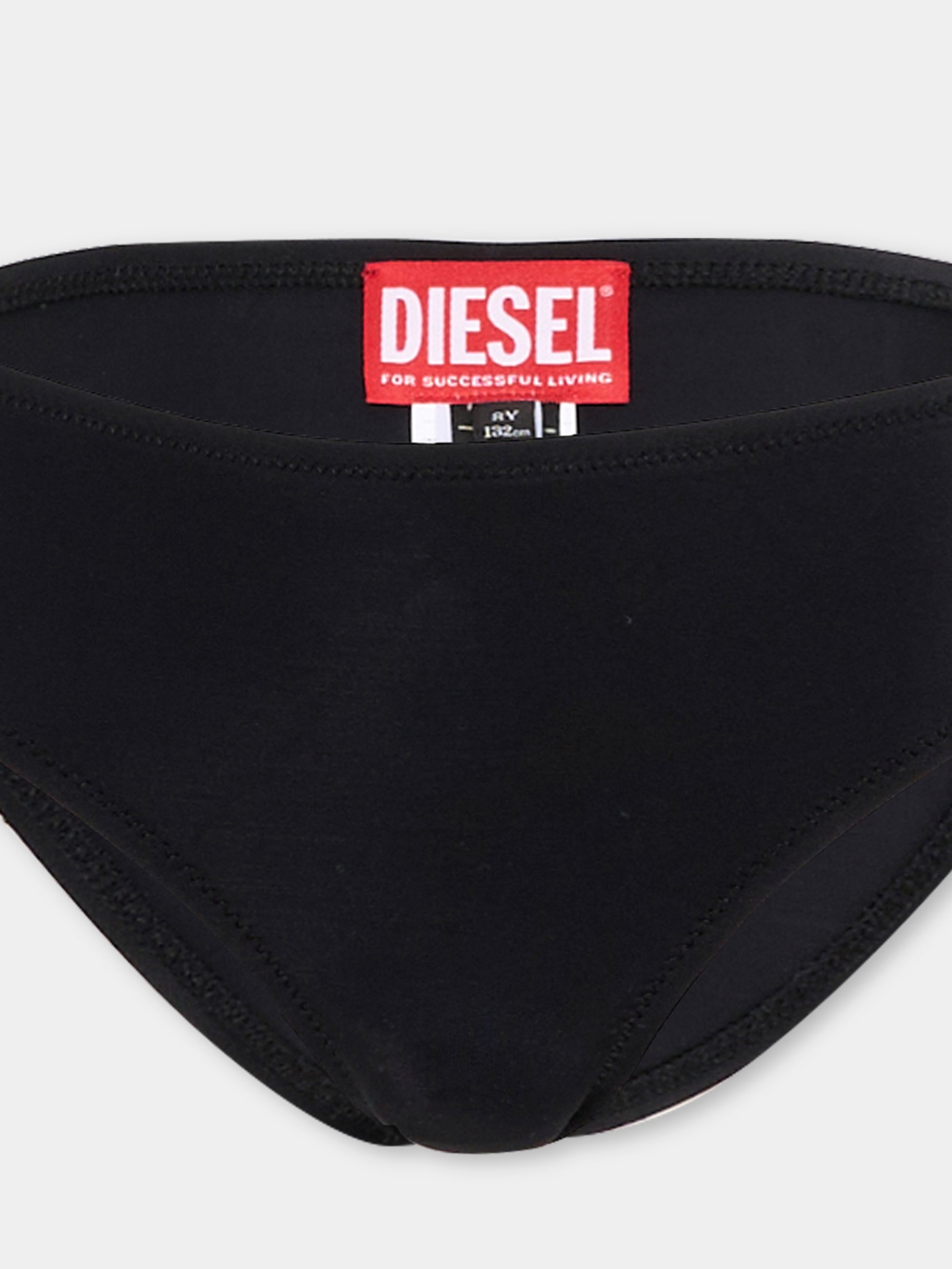 Slip mare nero per bambino con logo,Diesel,J02719 KYAG8 K900