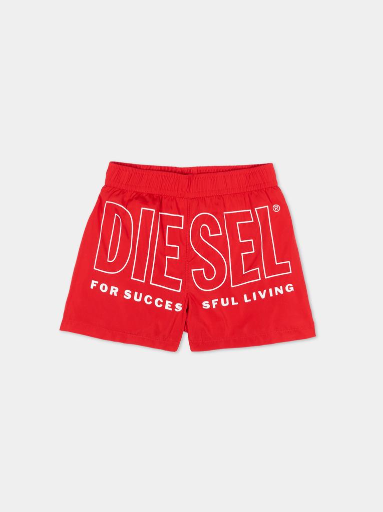 Boxer mare rosso per neonato con logo,Diesel,K00783 KXBPB K405