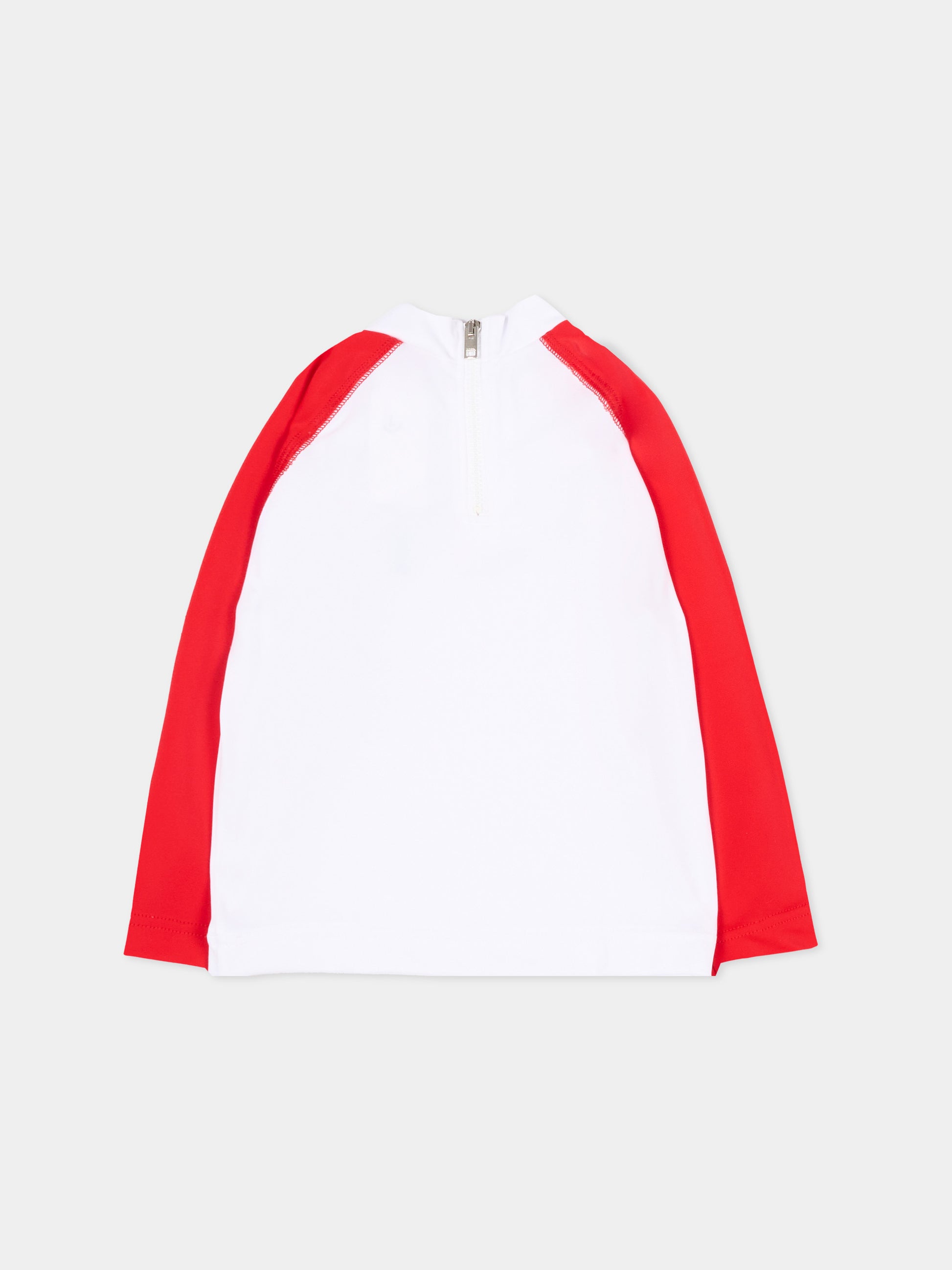 Maglia anti UV bianca per neonati con logo,Diesel,K00789 KYAG8 K405