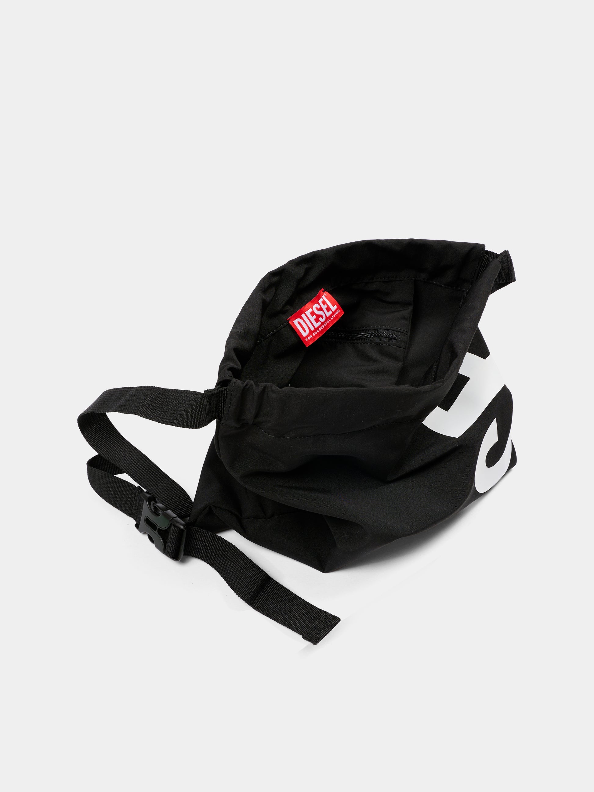 Zaino nero per bambini con logo,Diesel,J02763 KXBTJ K900