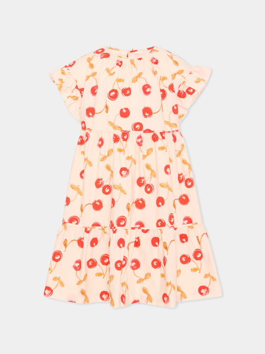 Vestito multicolor ciliegie per bambina,Bonpoint,S06GDRW00011 603A