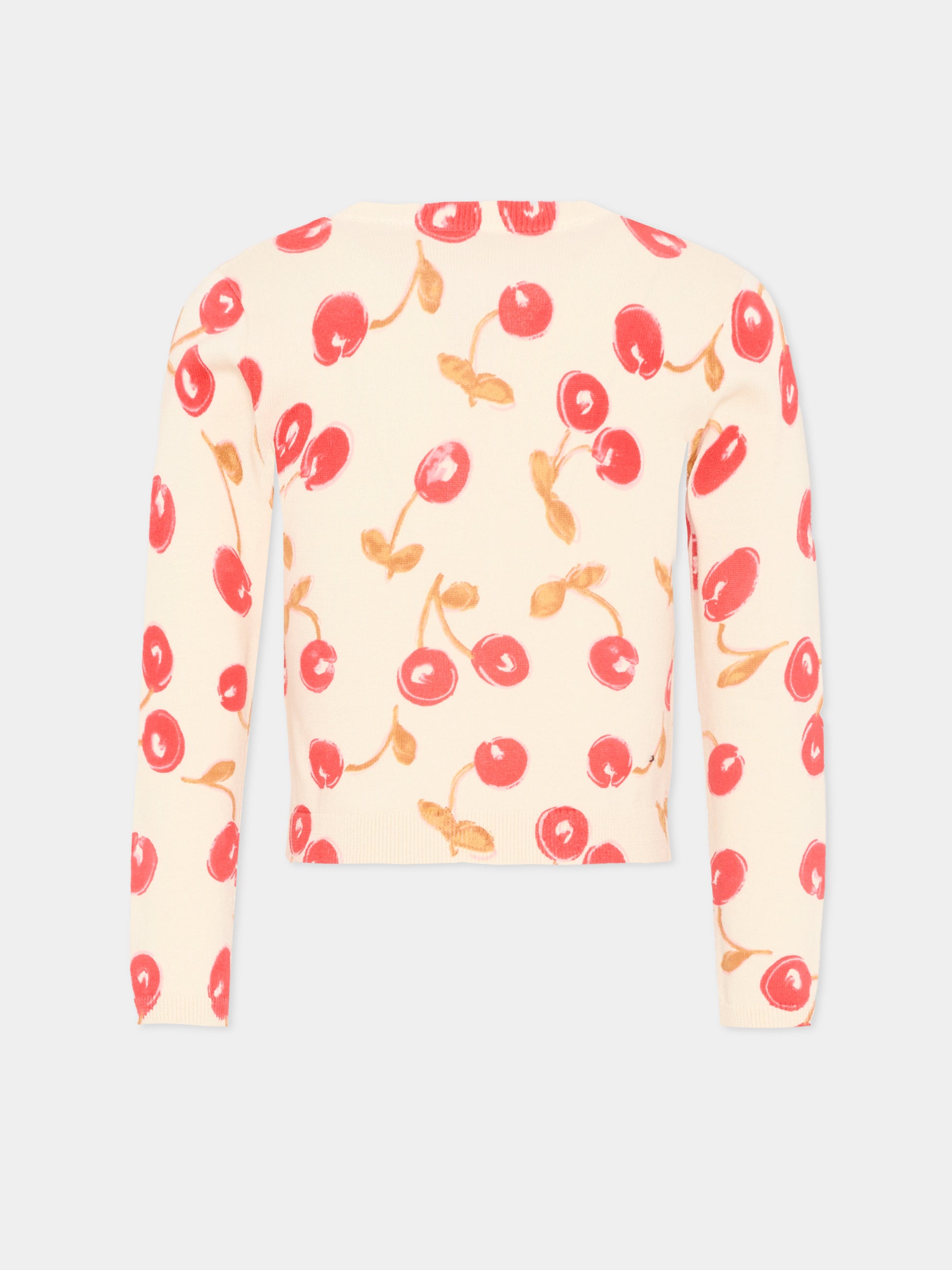 Cardigan multicolor cherry per bambina,Bonpoint,S06GCAK00021 625