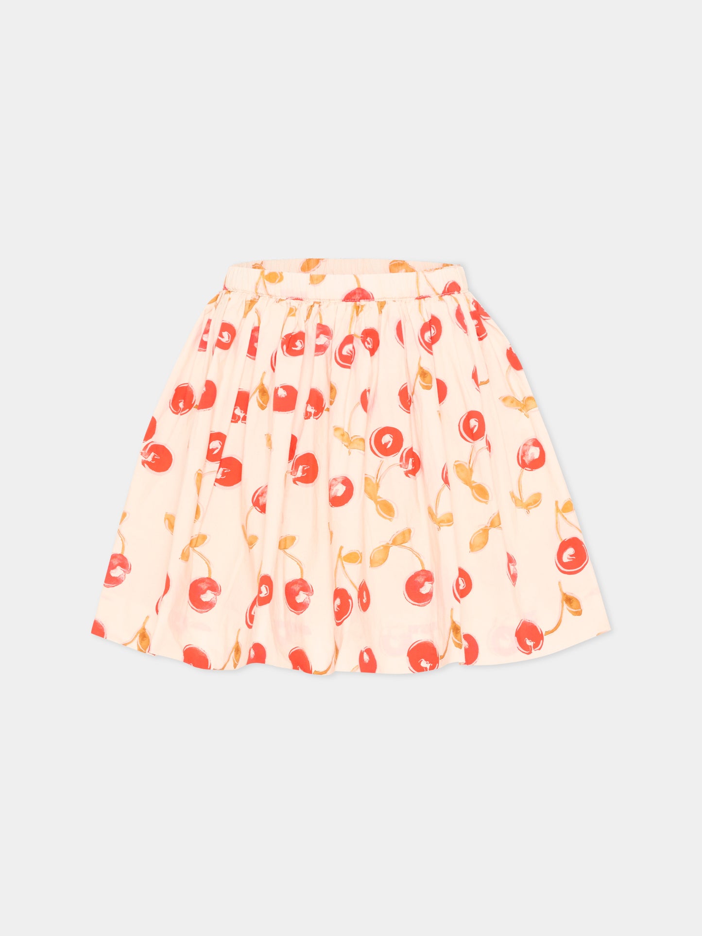 Gonna multicolor per bambina con ciliegie,Bonpoint,S06GSKW00010 603A