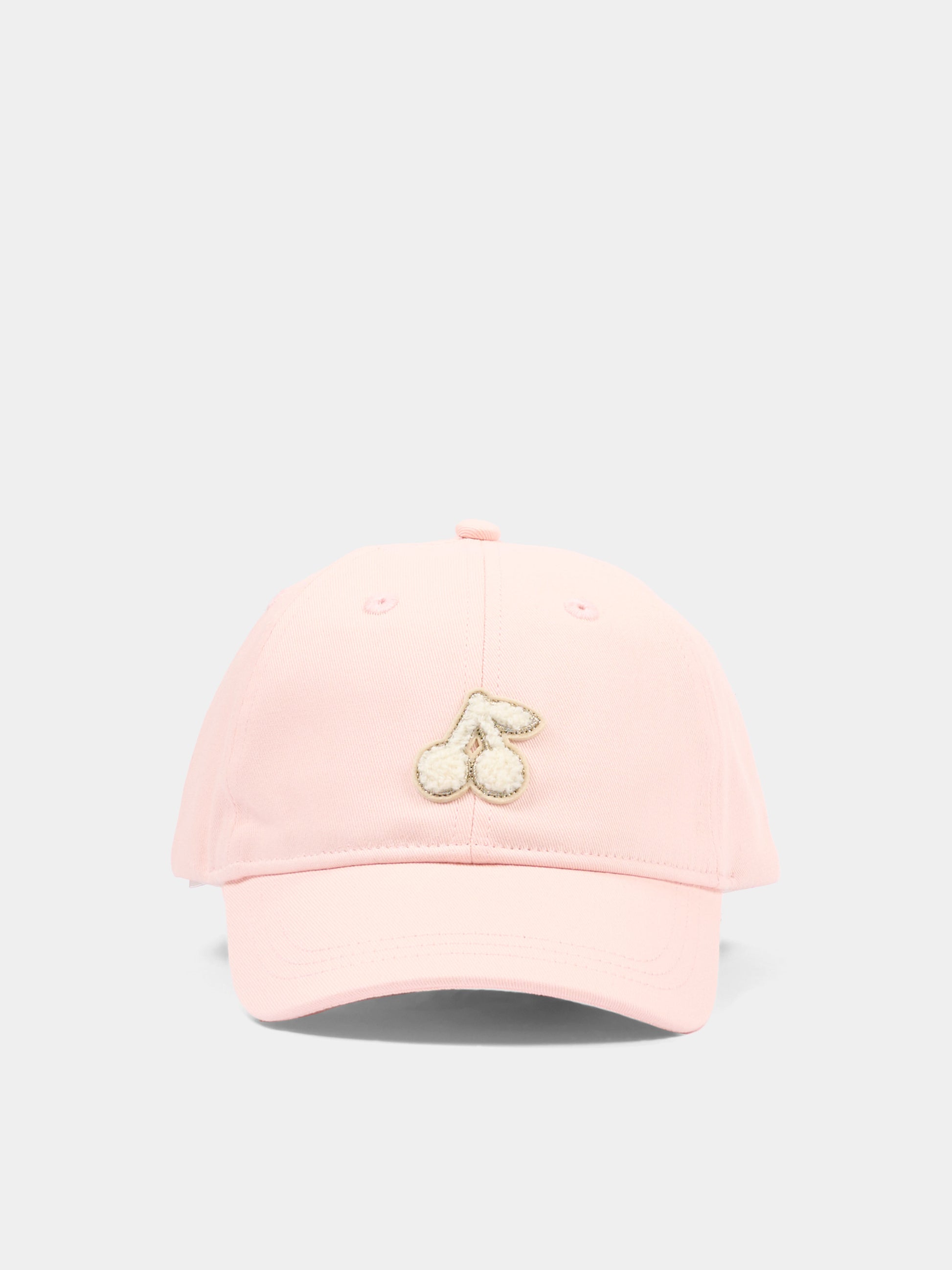 Cappello con visiera rosa con ciliegie per bambina,Bonpoint,S06GACW00003 025