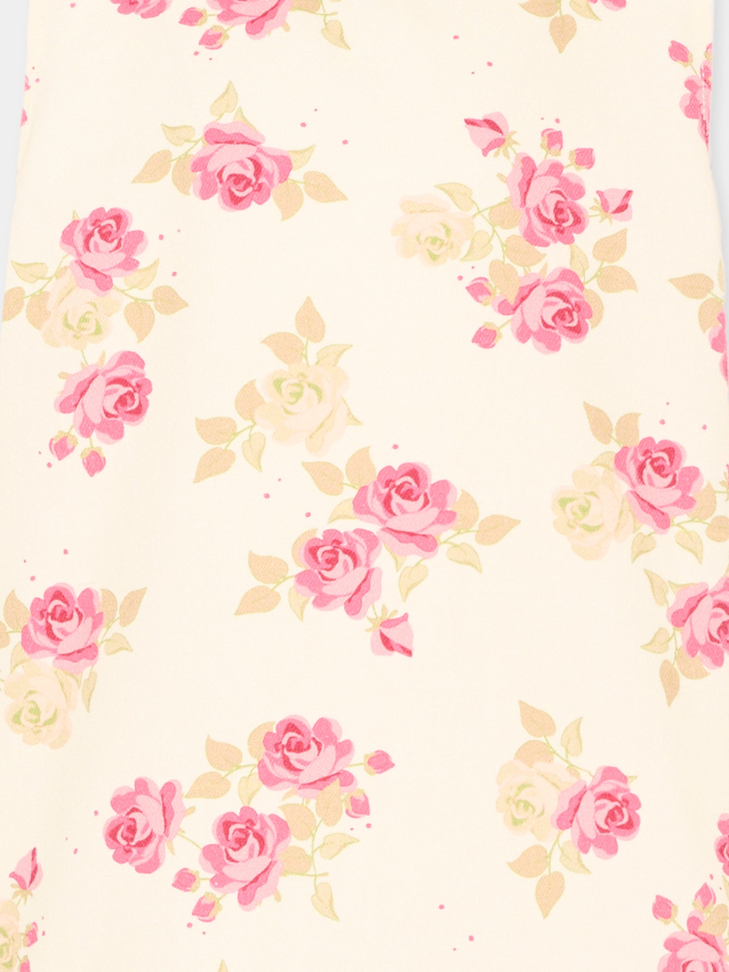 Vestito multicolor per bambina floreale,Konges Sløjd,KS104967 MIDORI BLANC