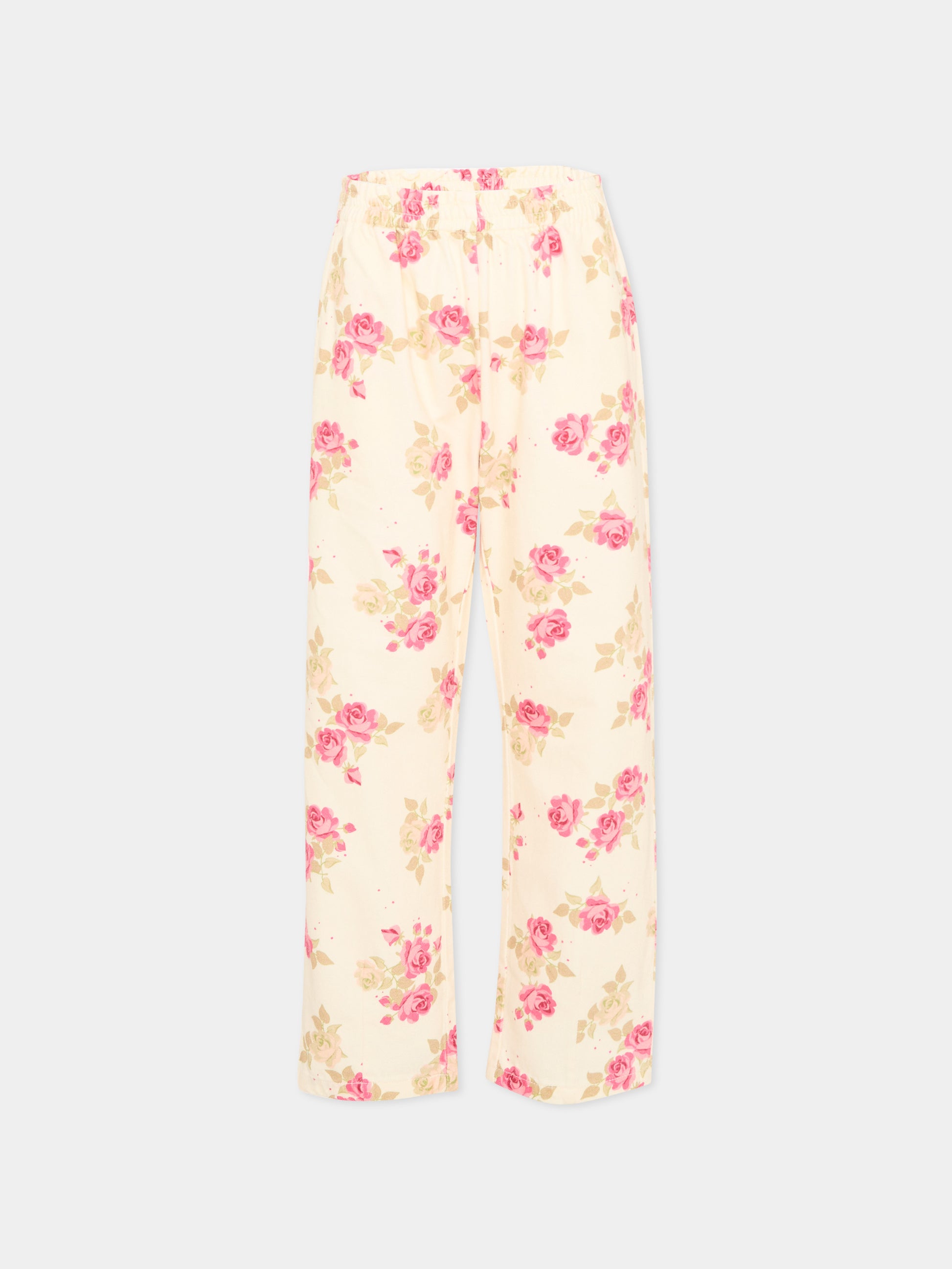 Pantaloni multicolor Midori Blanc per bambina floreali,Konges Sløjd,KS104970 MIDORI BLANC