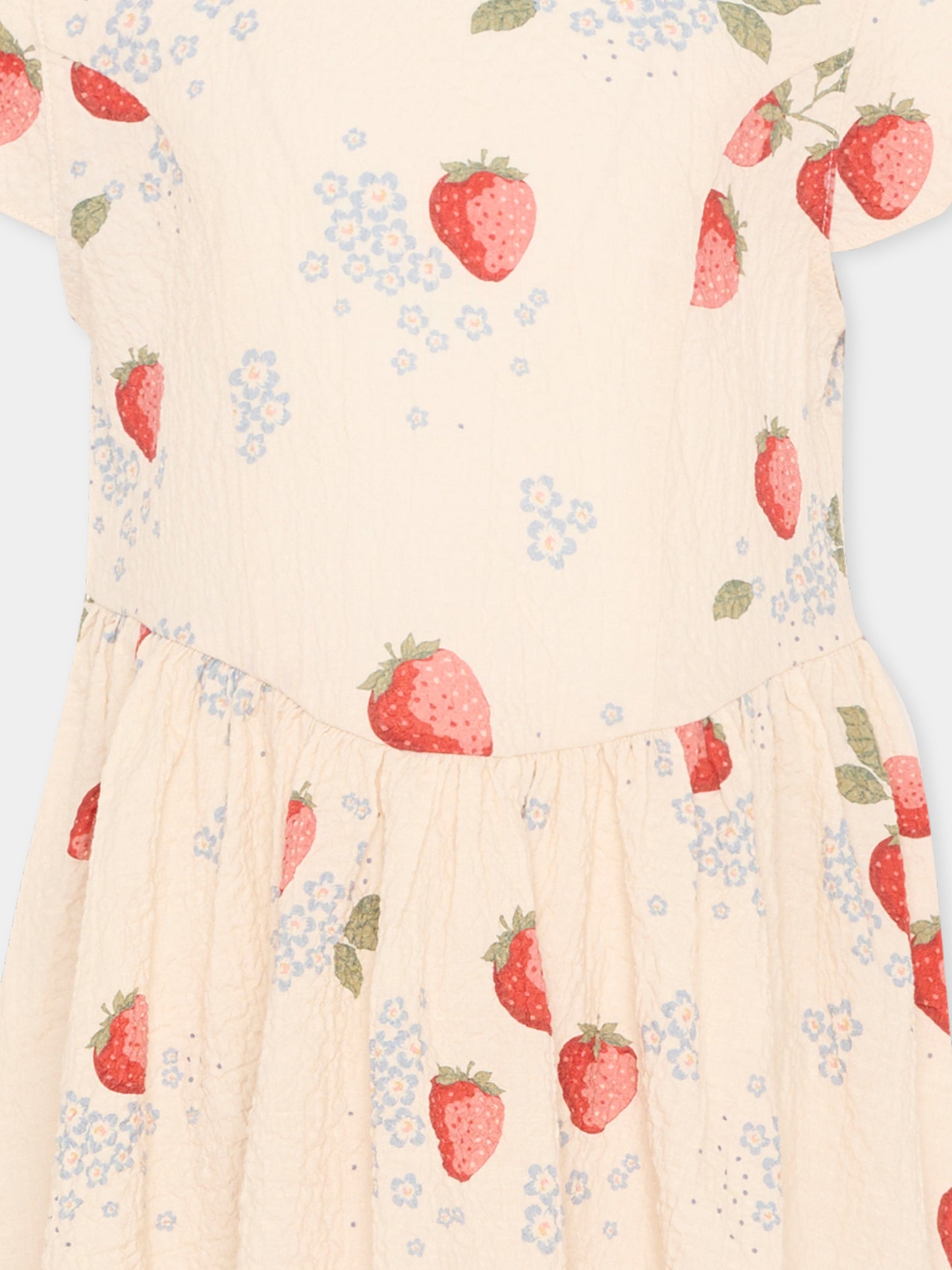 Vestito rosa per bambina con fragole,Konges Sløjd,KS104650 MARMELADE SUN
