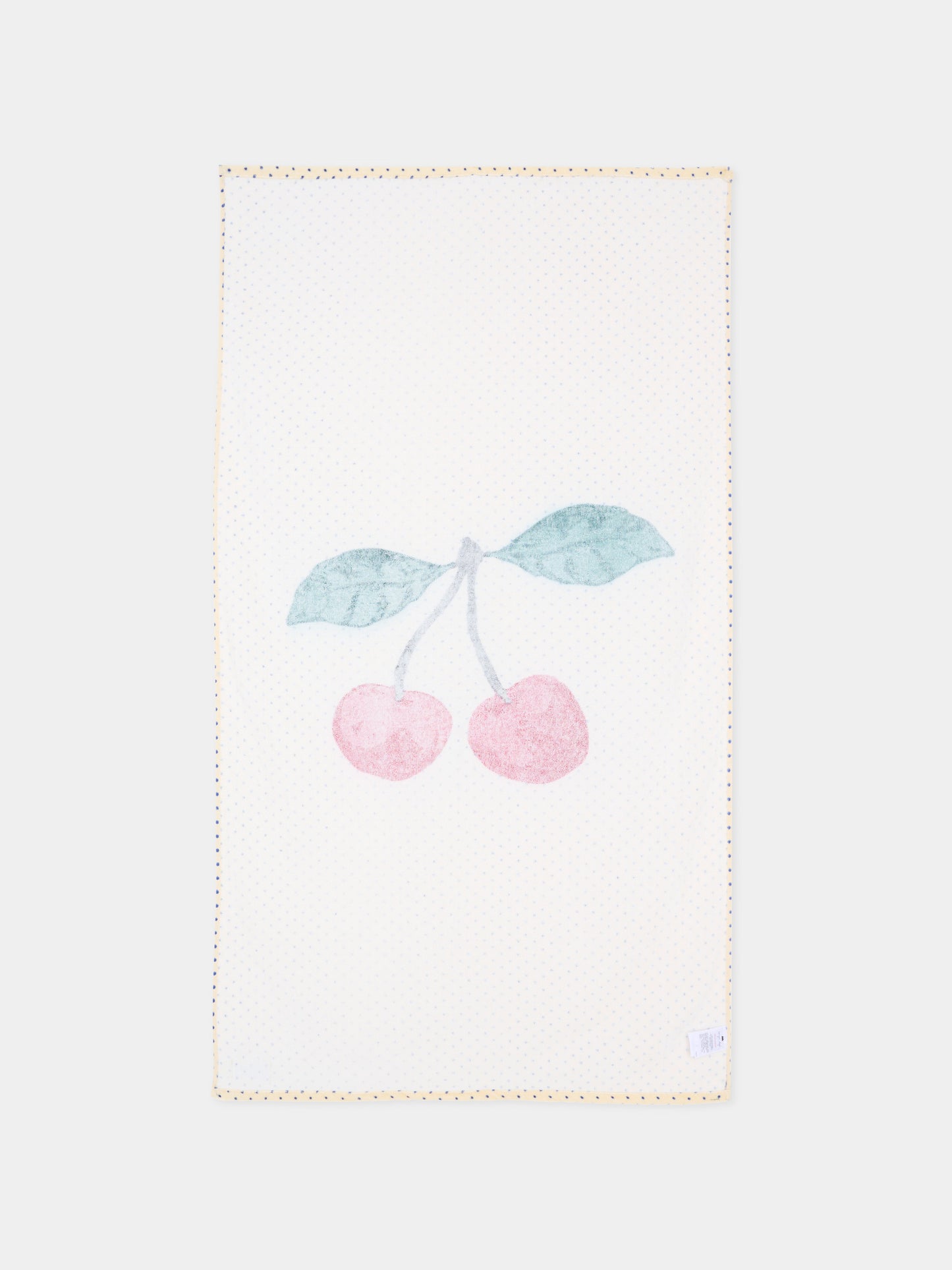 Telo mare avorio per bambina con ciliegie,Konges Sløjd,KS104685 ESTATE DOT