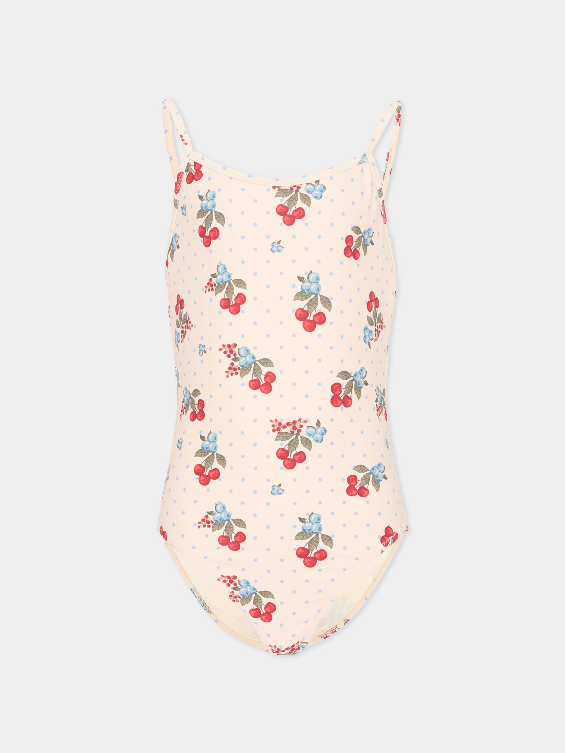 Costume intero multicolor per bambina con ciliegie,Konges Sløjd,KS104821 MARMELATTA