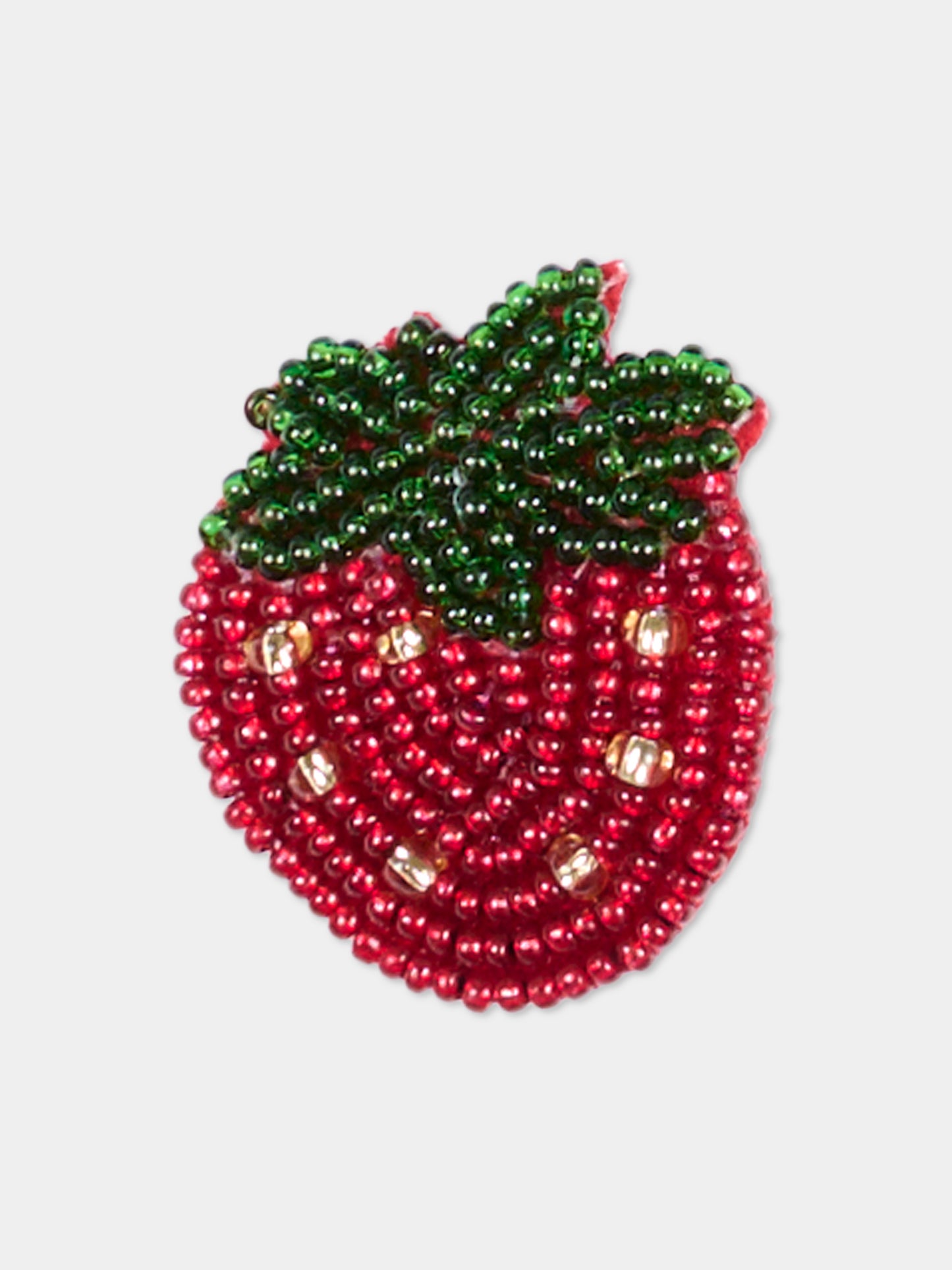 Red hairpin for girl with strawberries