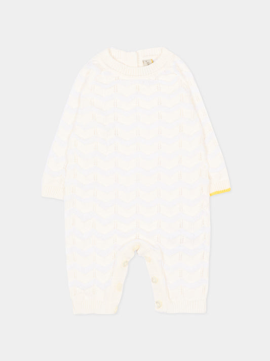 Tutina avorio in maglia per neonati,Gensami,ROLONG-ZIGRAY-CO OFF WHITE