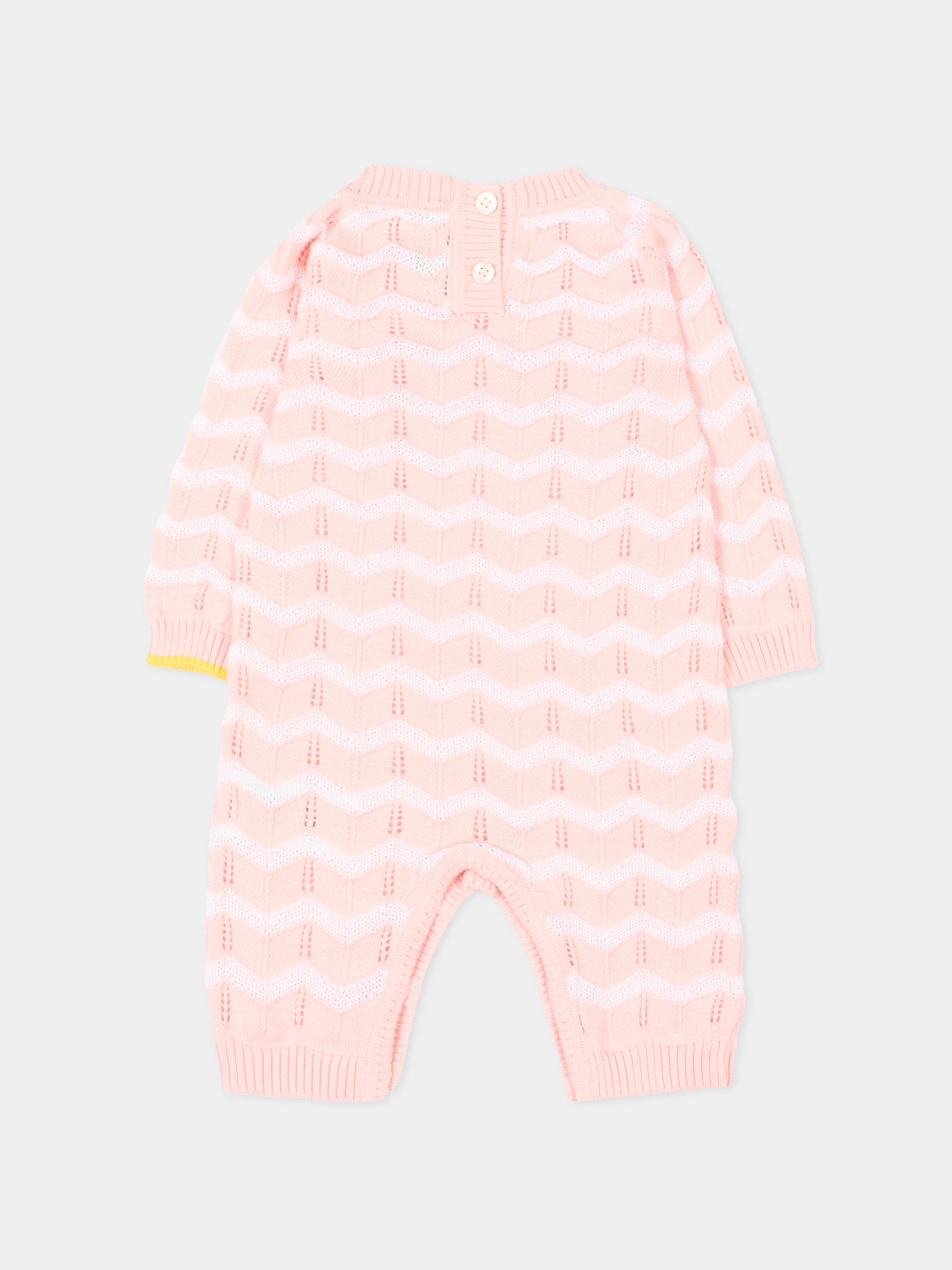 Tutina rosa per neonata chevron,Gensami,ROLONG-ZIGRAY-CO BABY PINK