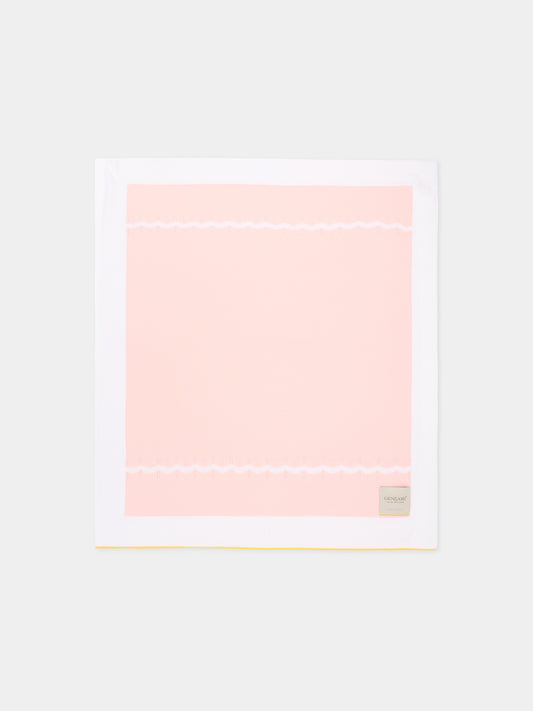 Coperta rosa per neonata chevron,Gensami,BLA-ZIGRAY-CO BABY PINK