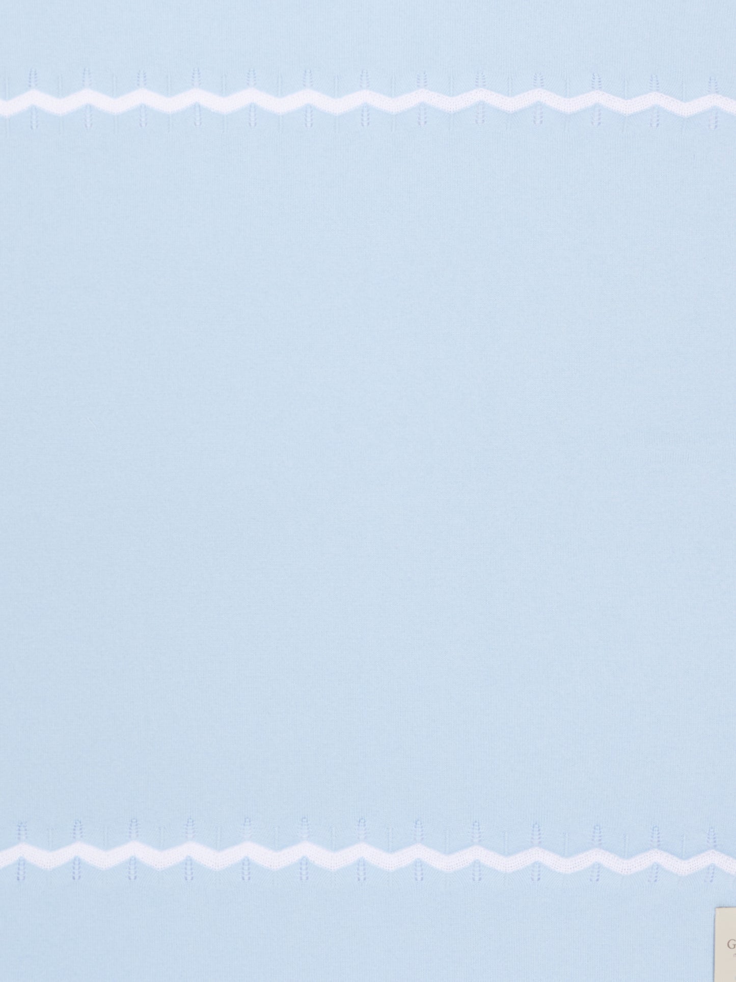 Coperta celeste per neonato chevron,Gensami,BLA-ZIGRAY-CO SKY BLUE